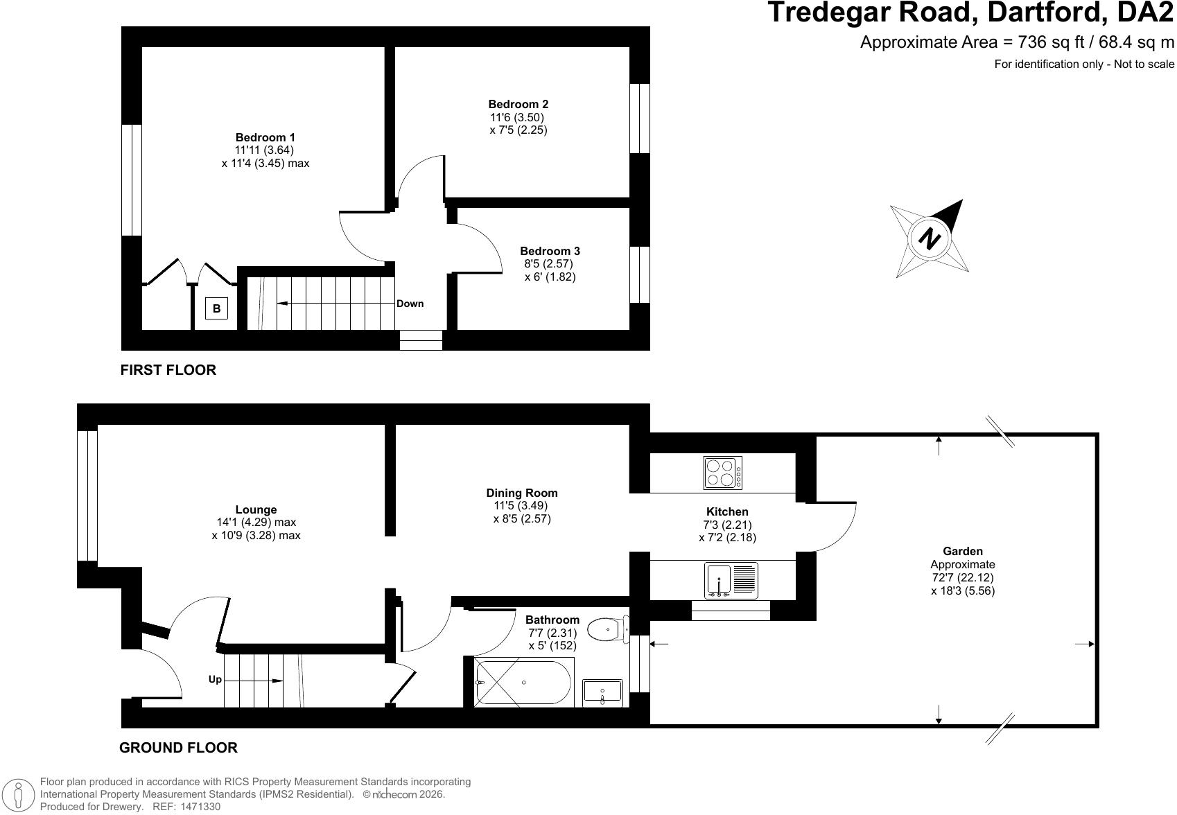 27, Tredegar Road, Wilmington floorplan