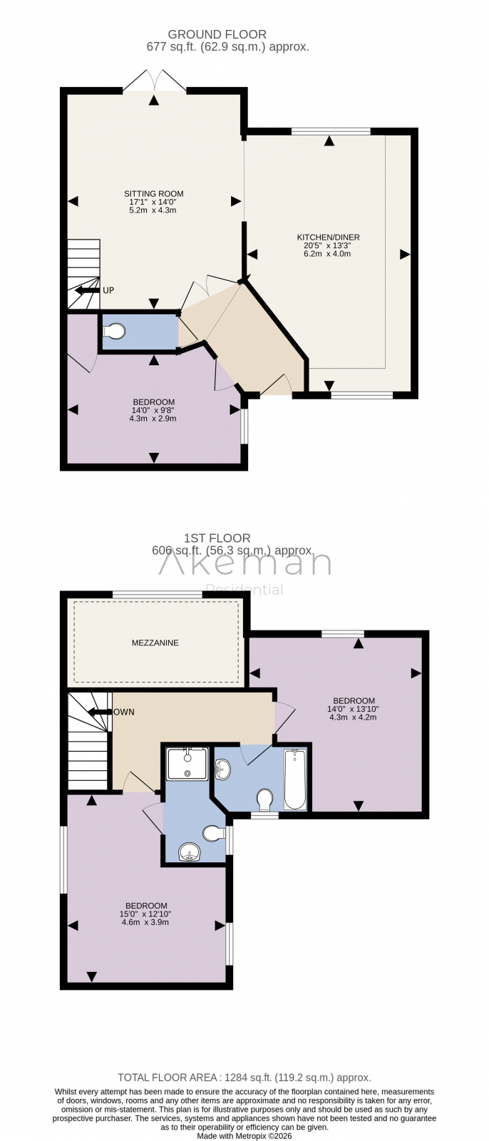 8 The Courtyard, Rock Lane Farm, Leighton Buzzard floorplan