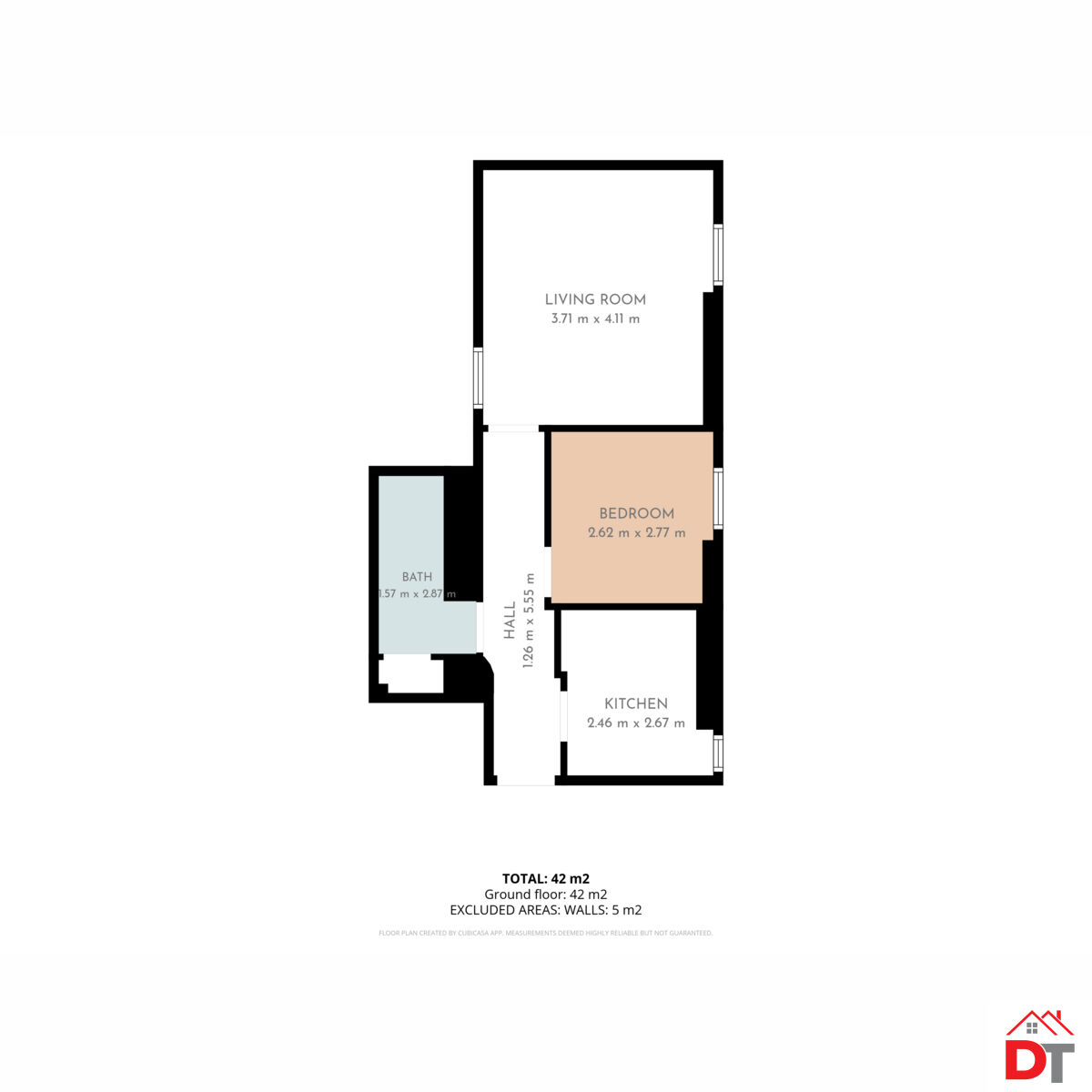 23/2, High Street, Haddington floorplan