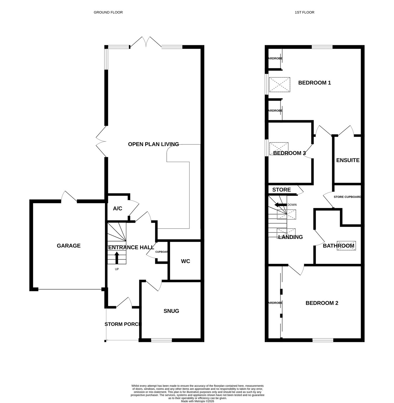 11, Queens Head Close, Tewkesbury floorplan
