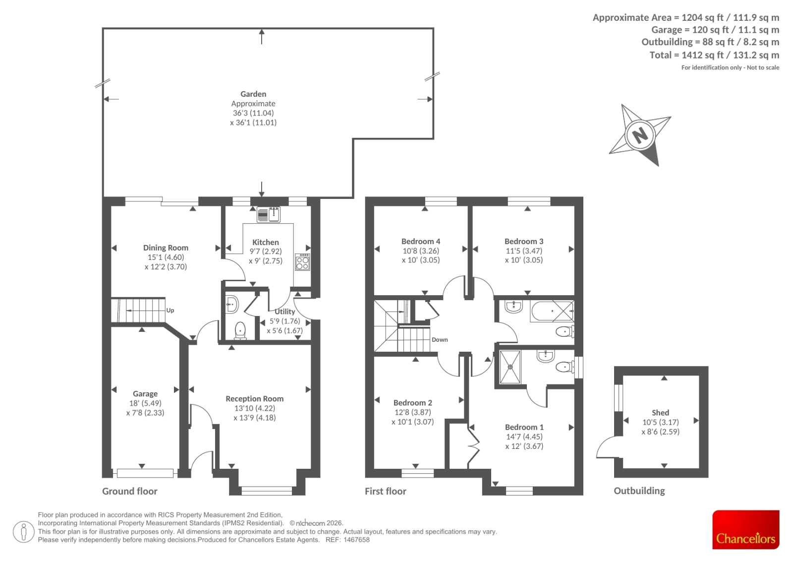 93, Orwell Drive, Didcot floorplan