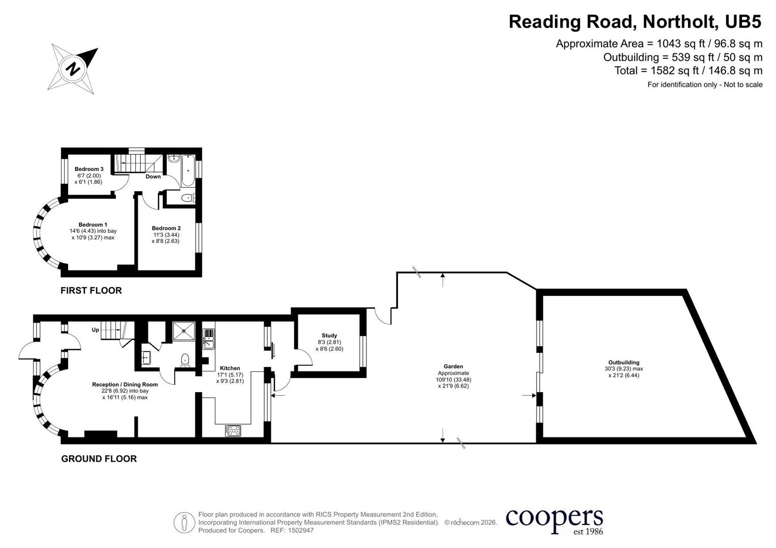 24, Reading Road, Northolt floorplan