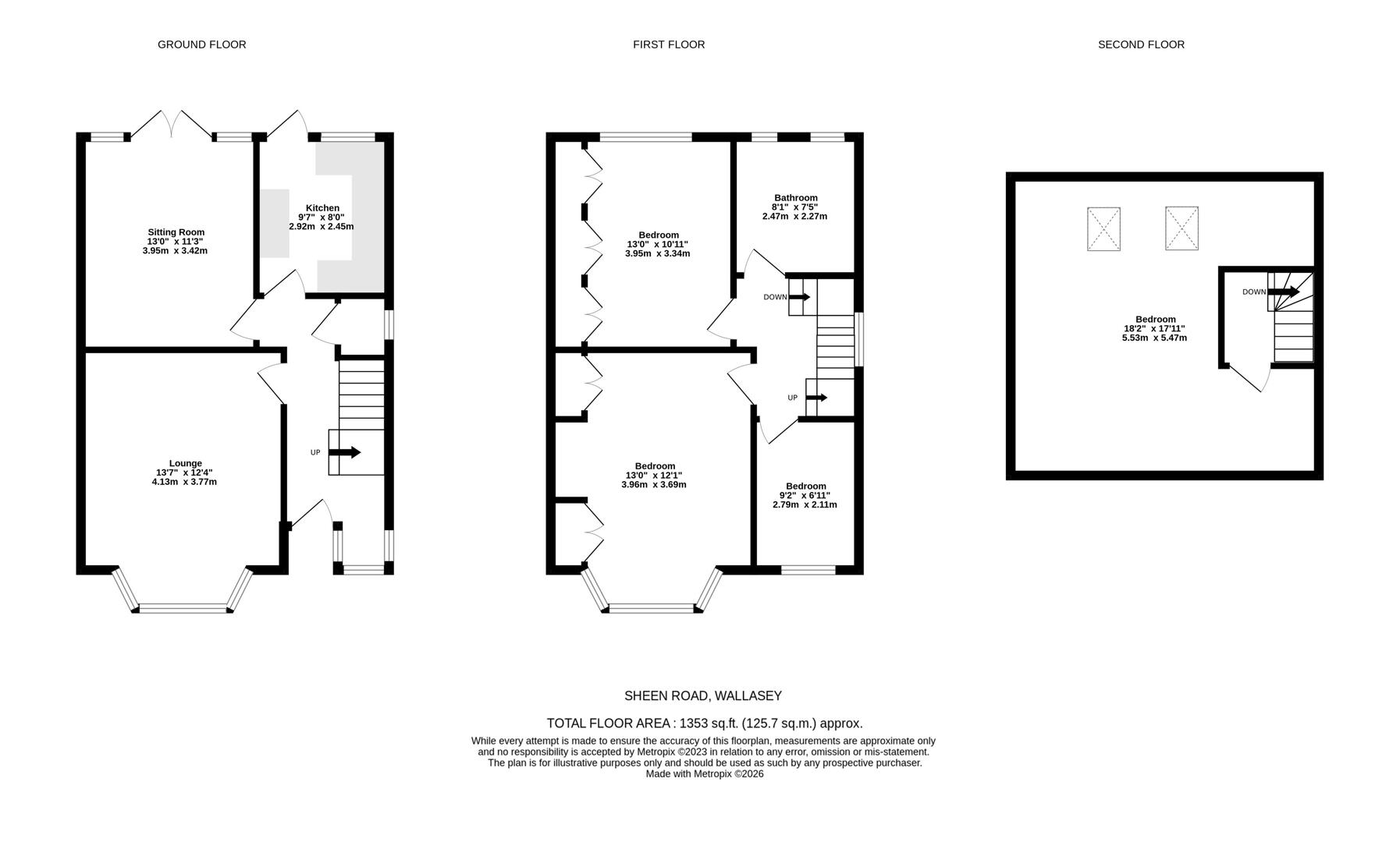 5, Sheen Road, Wallasey floorplan