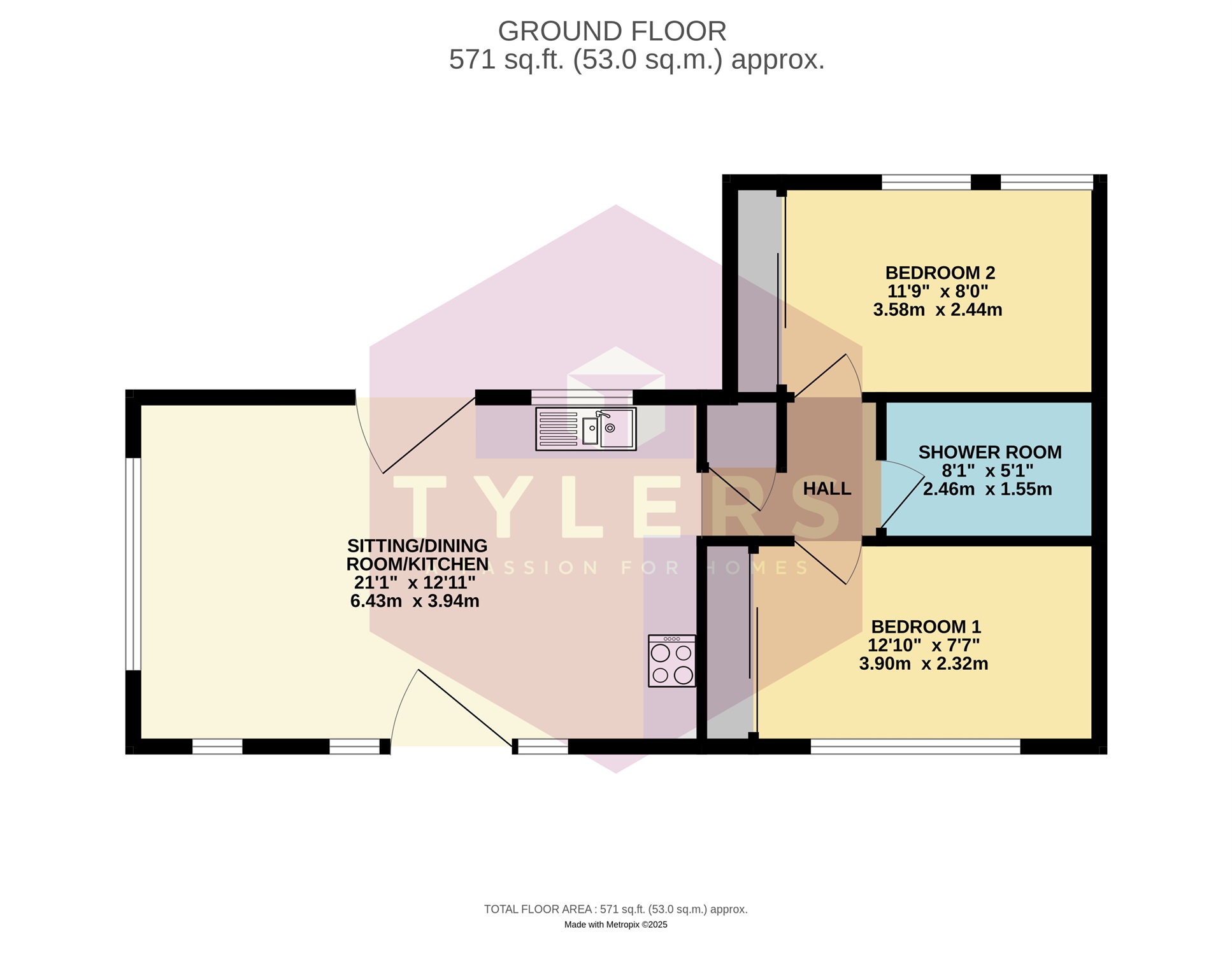 Stable Cottage, 45A, Bury Road, Newmarket floorplan