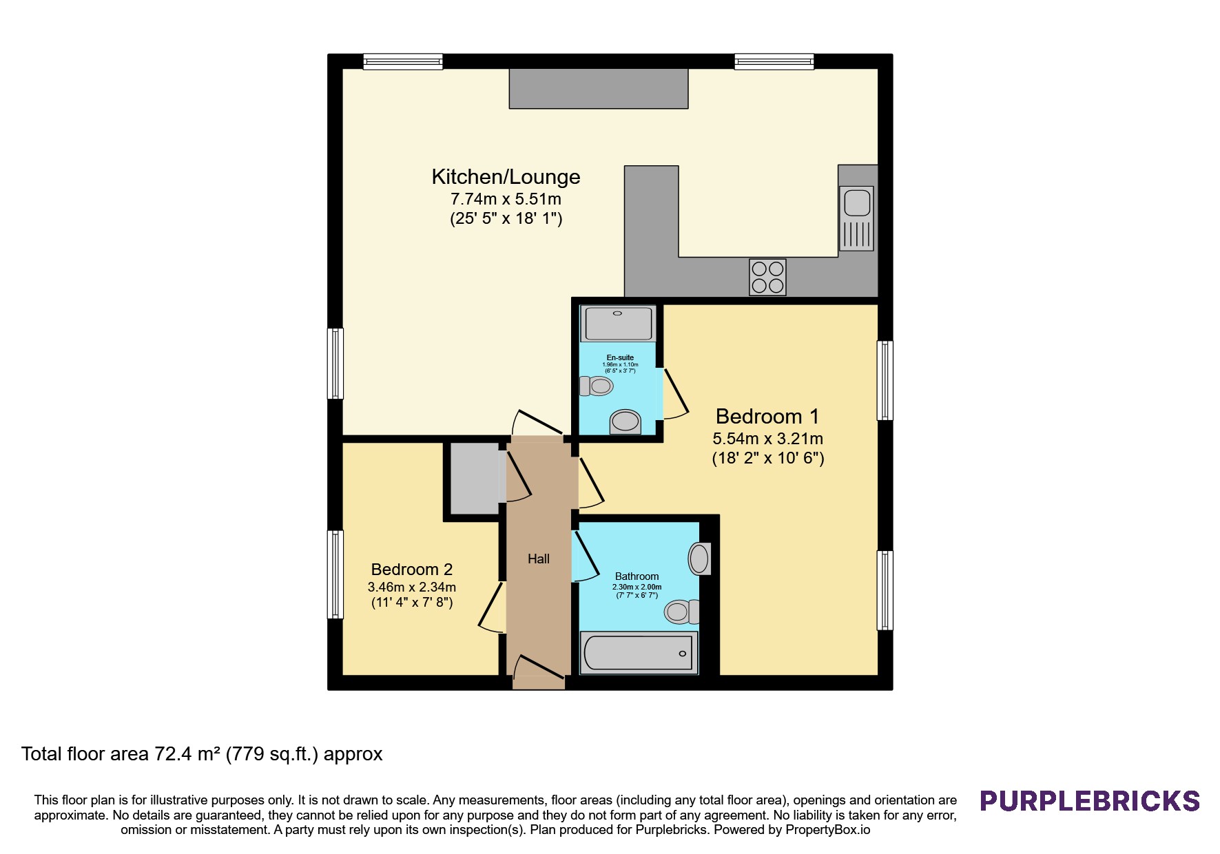 13, St. Clares Court, Holywell floorplan