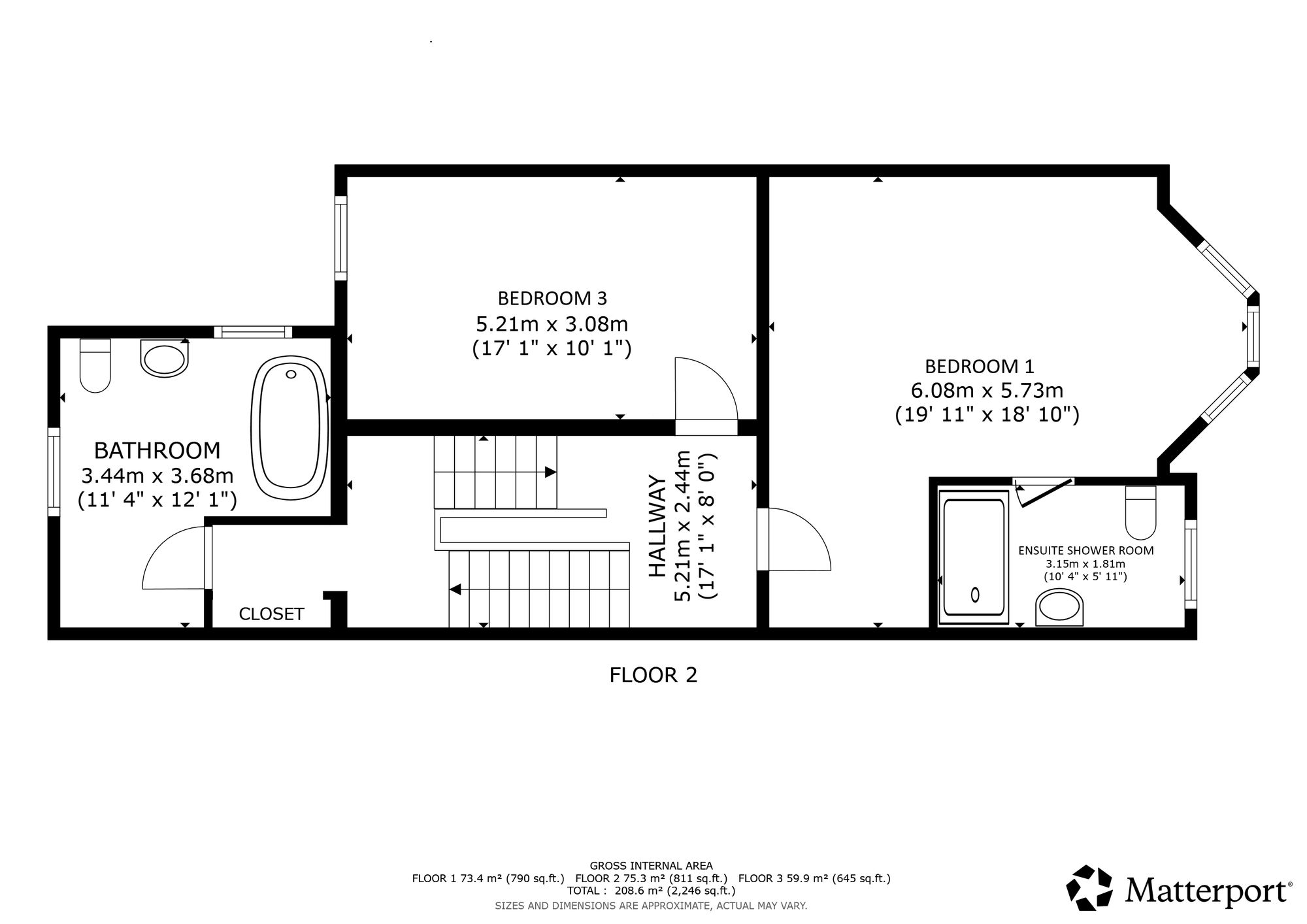 3 Prince Albert Terrace, Helensburgh floorplan