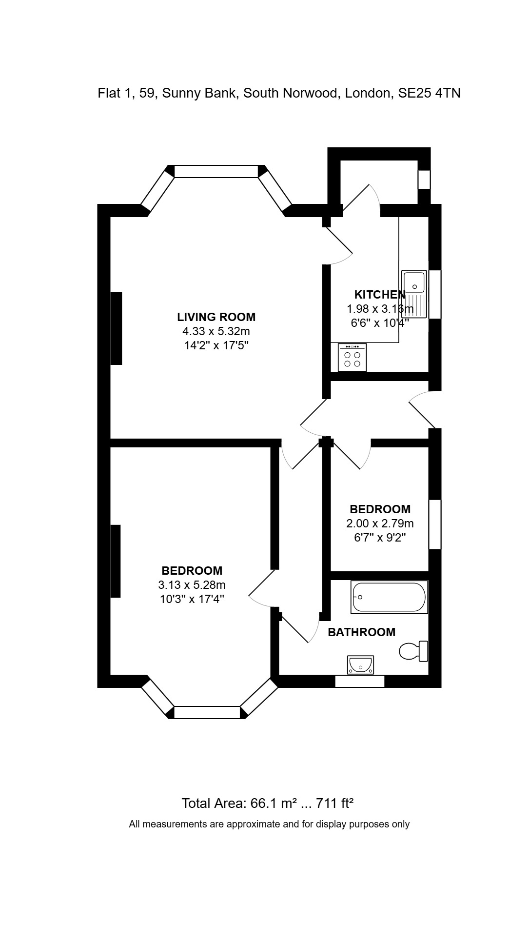 59, Sunny Bank, London floorplan