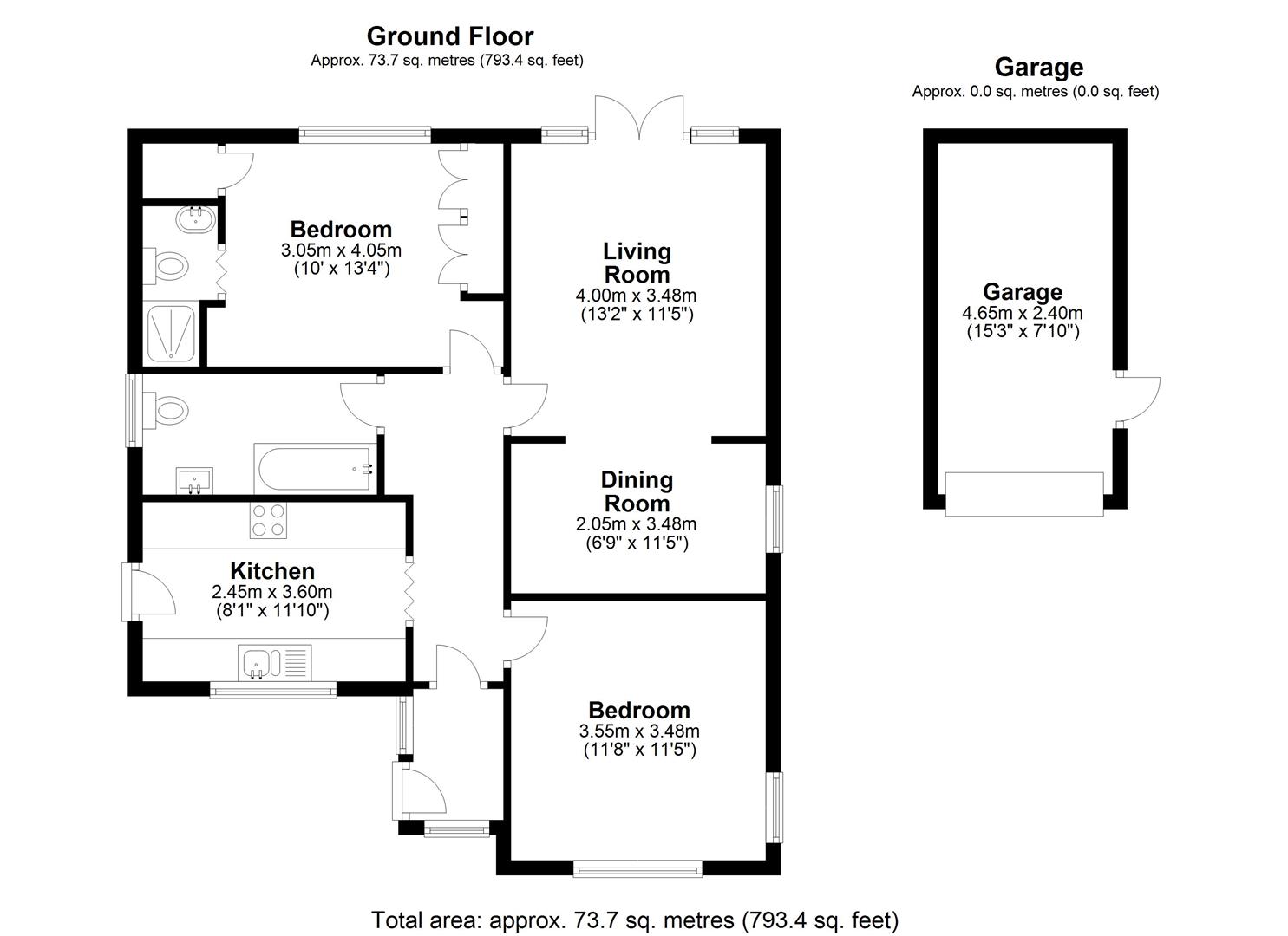 Rowtown, Addlestone KT15, 2 bedroom detached bungalow for sale