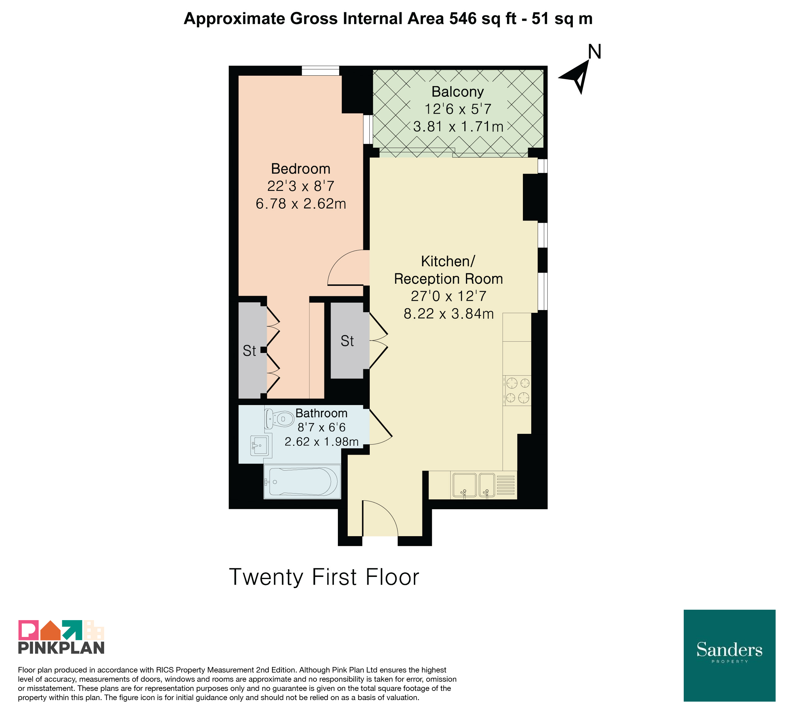 Flat 58, 5, Tidemill Square, Greenwich Peninsula floorplan