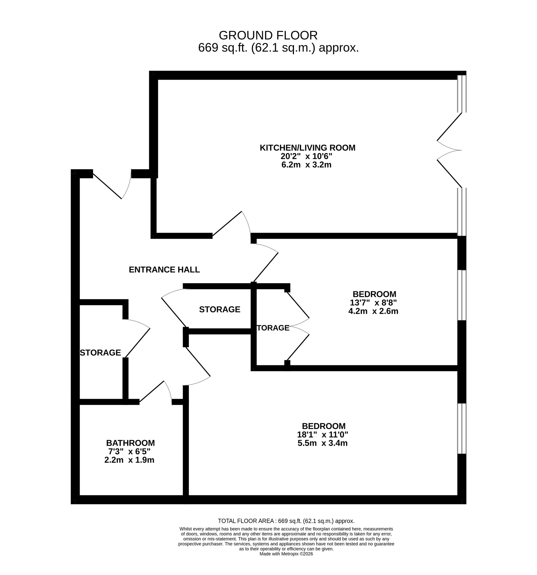 Flat 14, Northolt floorplan