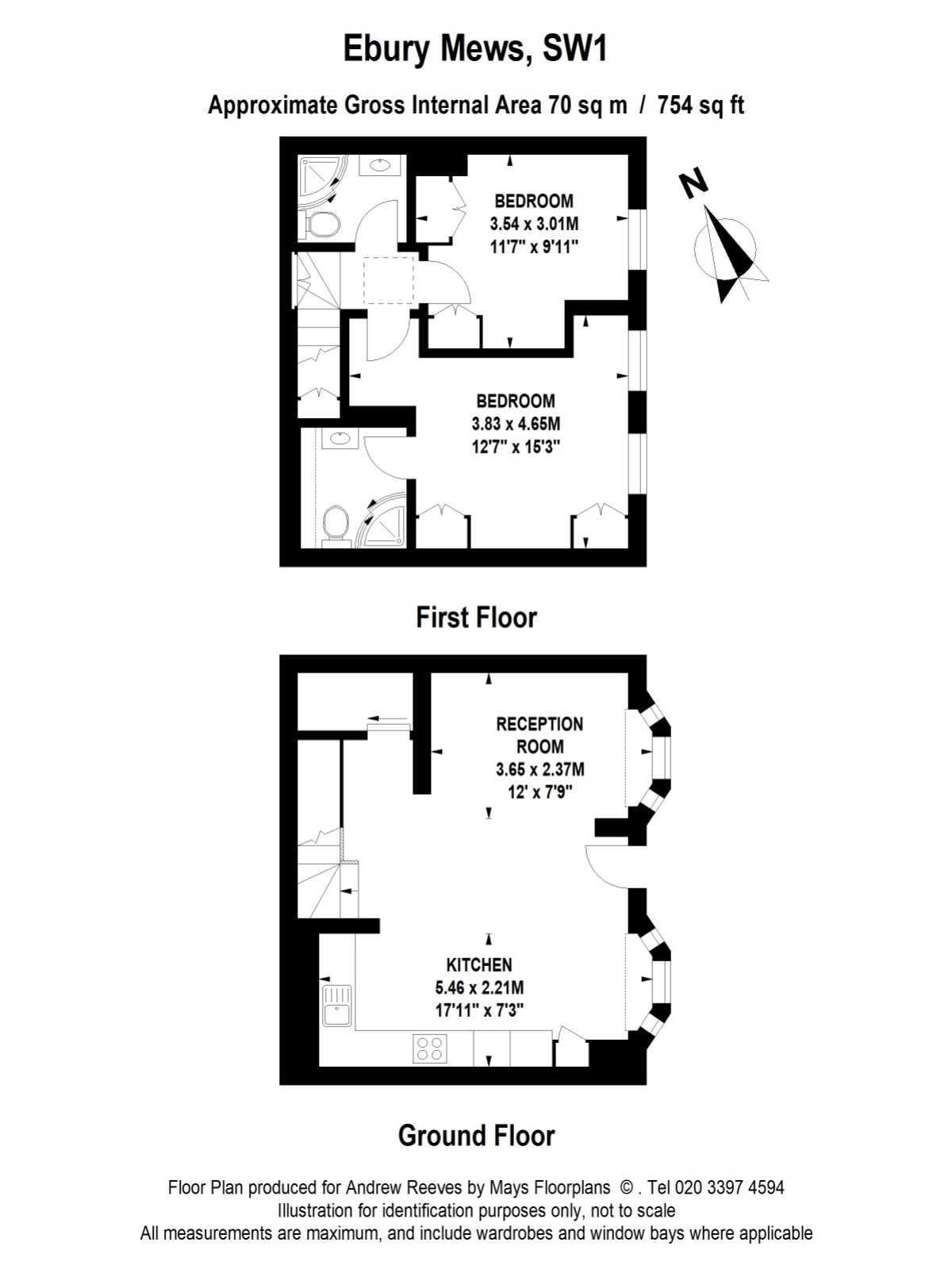 59, Ebury Mews, London floorplan
