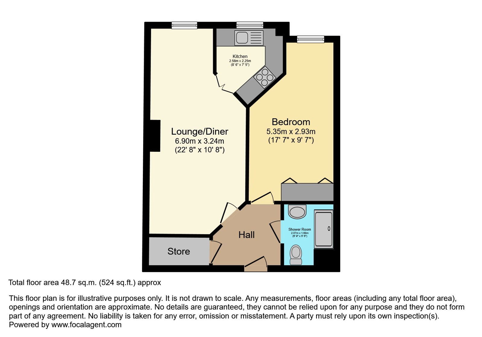 38, Eden Court, Bletchley floorplan