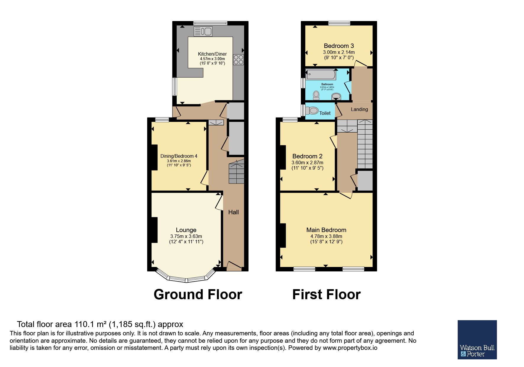 32, Fitzroy Street, Isle of Wight floorplan
