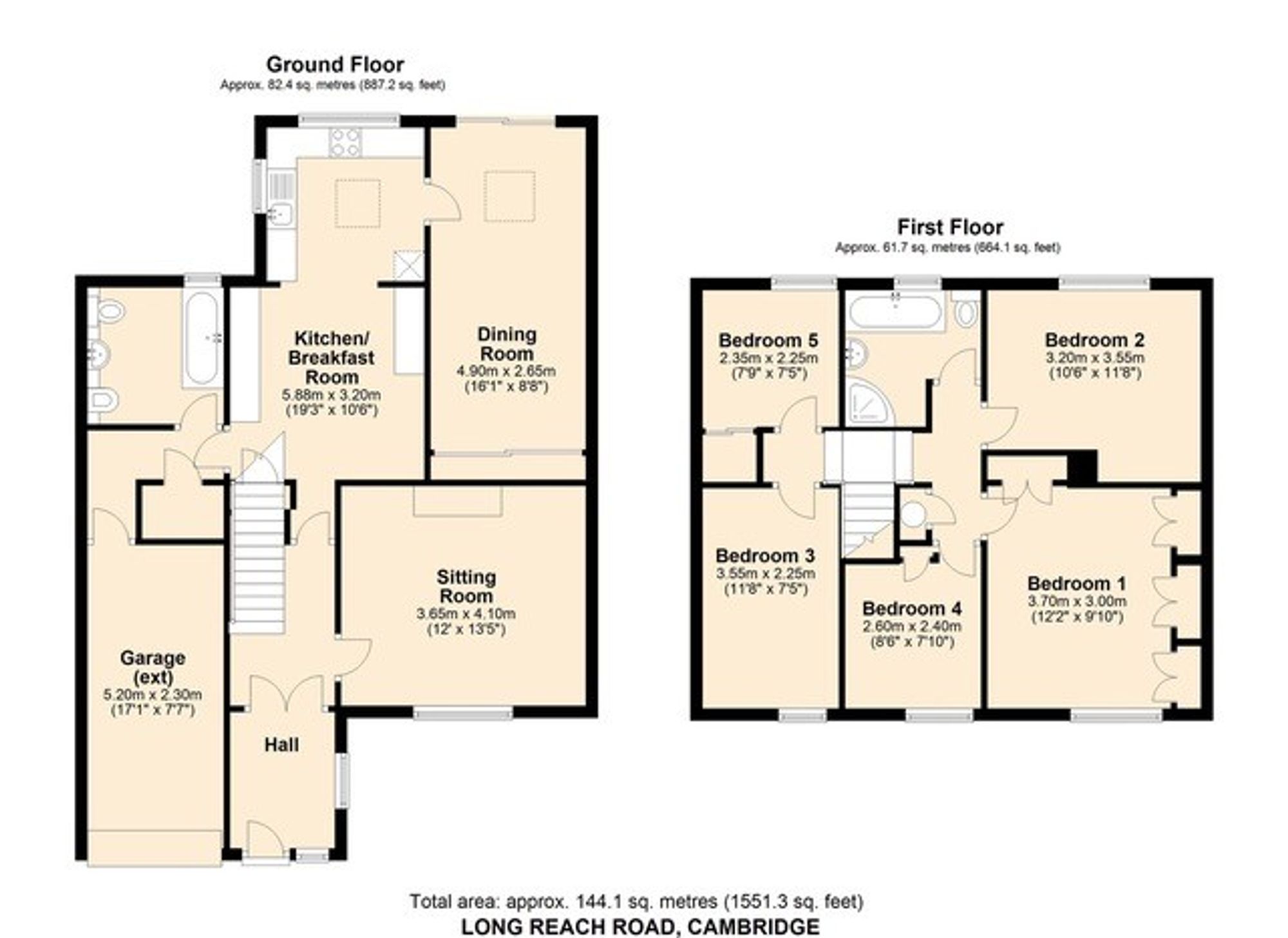 72 Long Reach Road, Cambridge floorplan