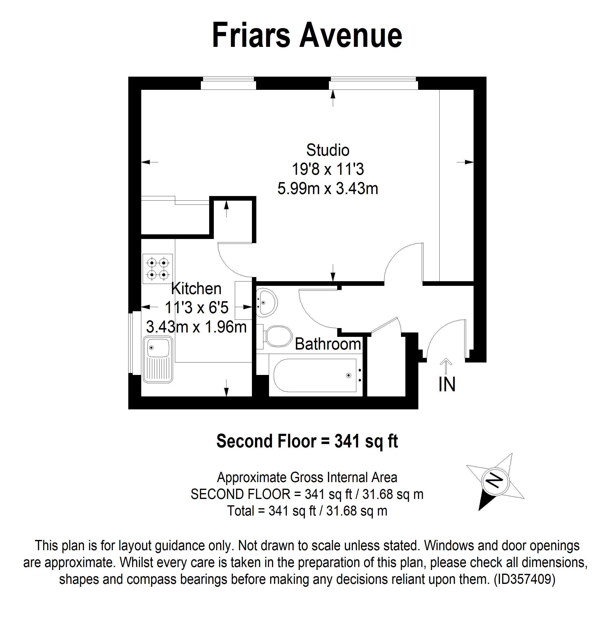 Flat 7, 98, Friars Avenue, Putney Vale floorplan