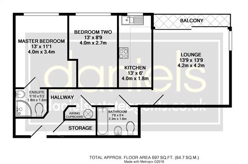 2 Bedrooms Flat for sale in Wessex Court, 120 The Avenue, Wembley, Middlesex HA9