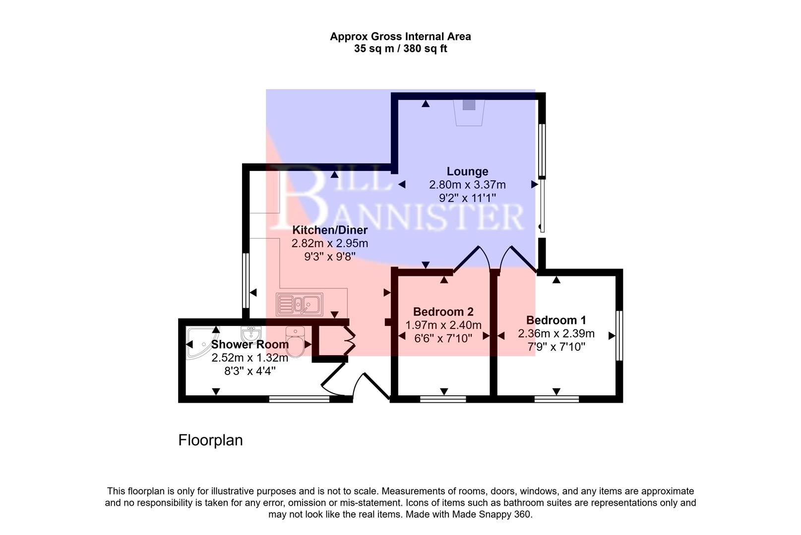 Bay Vista, Tregea Hill, Redruth floorplan