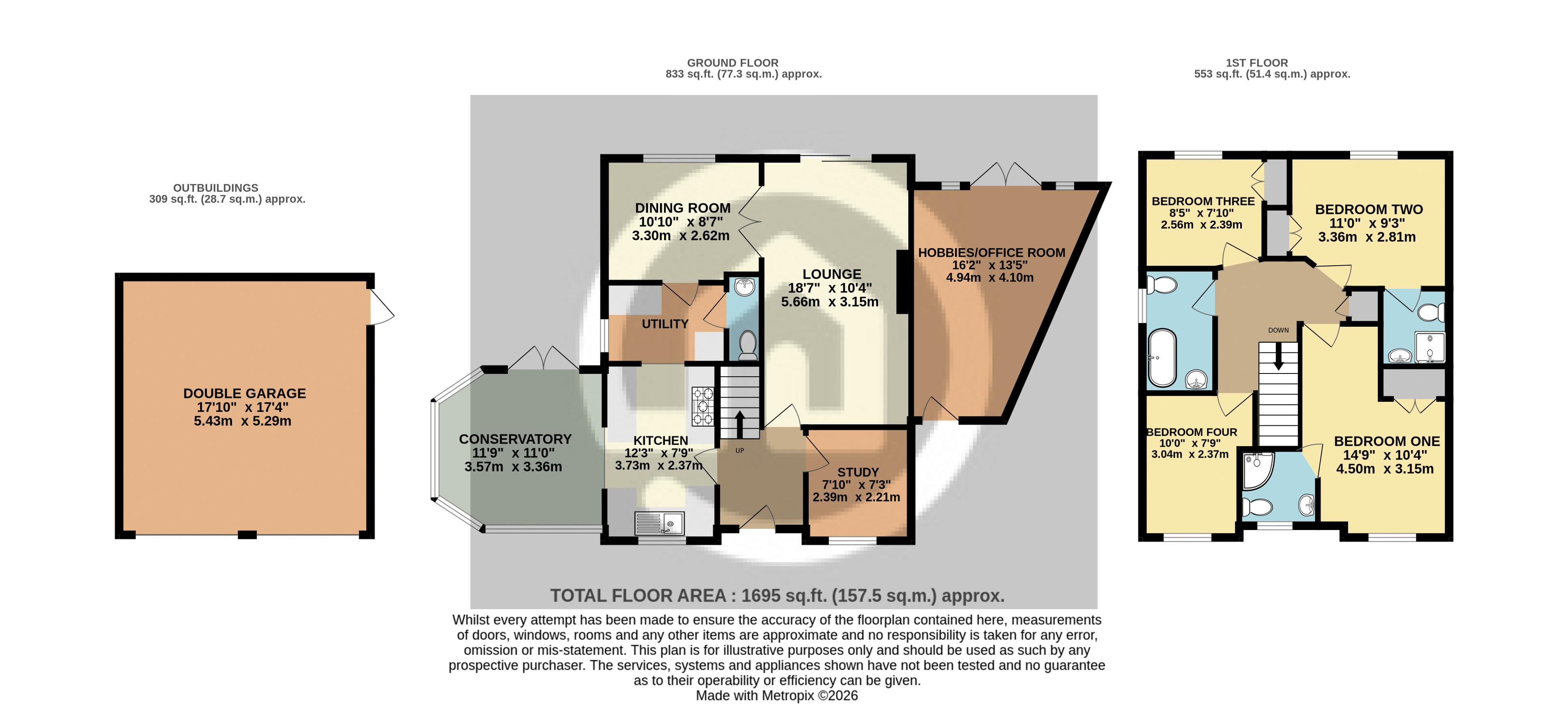17, Great Portway, Bedford floorplan