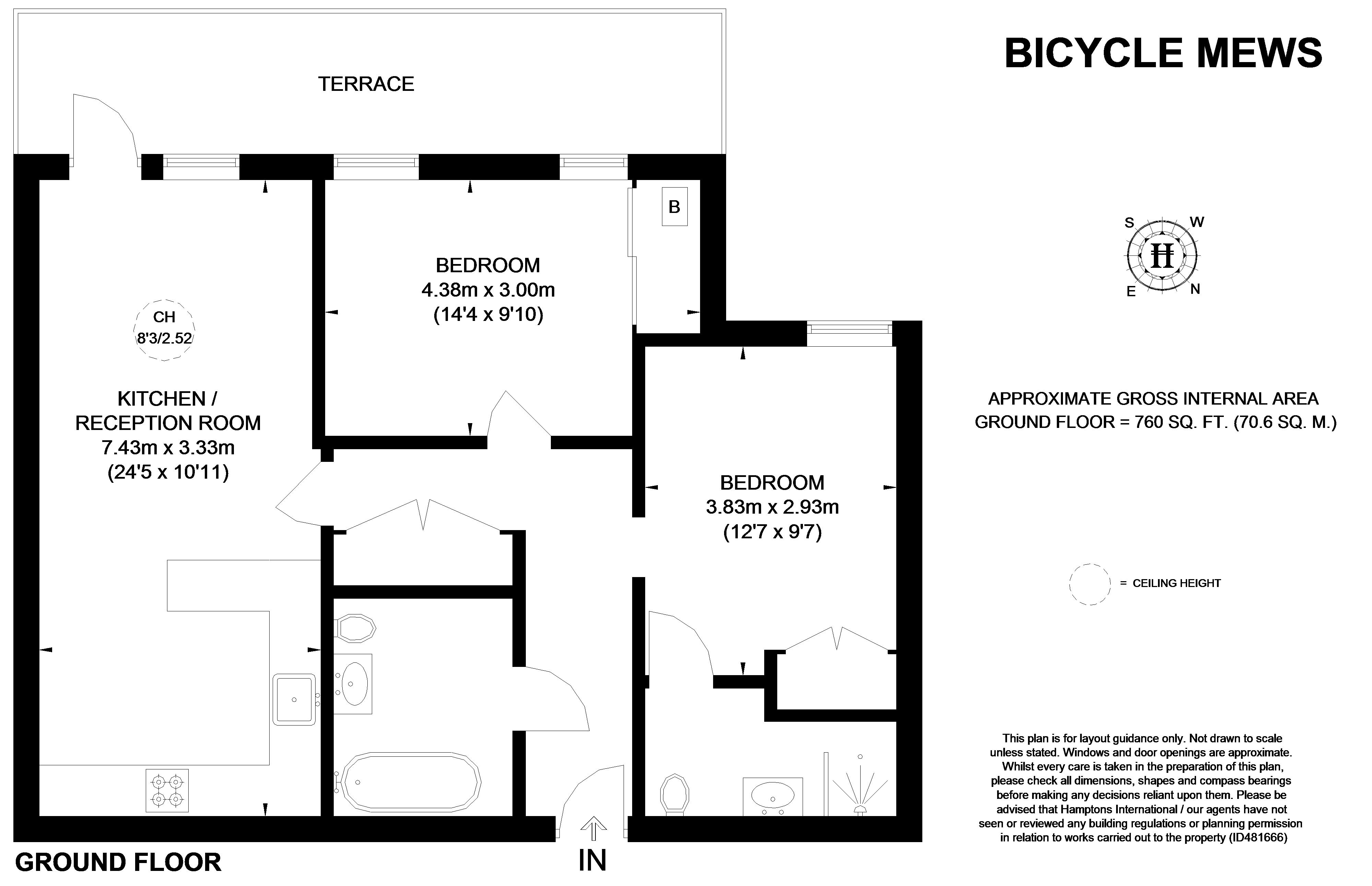 2 Bedrooms Flat to rent in Bicycle Mews, London SW4