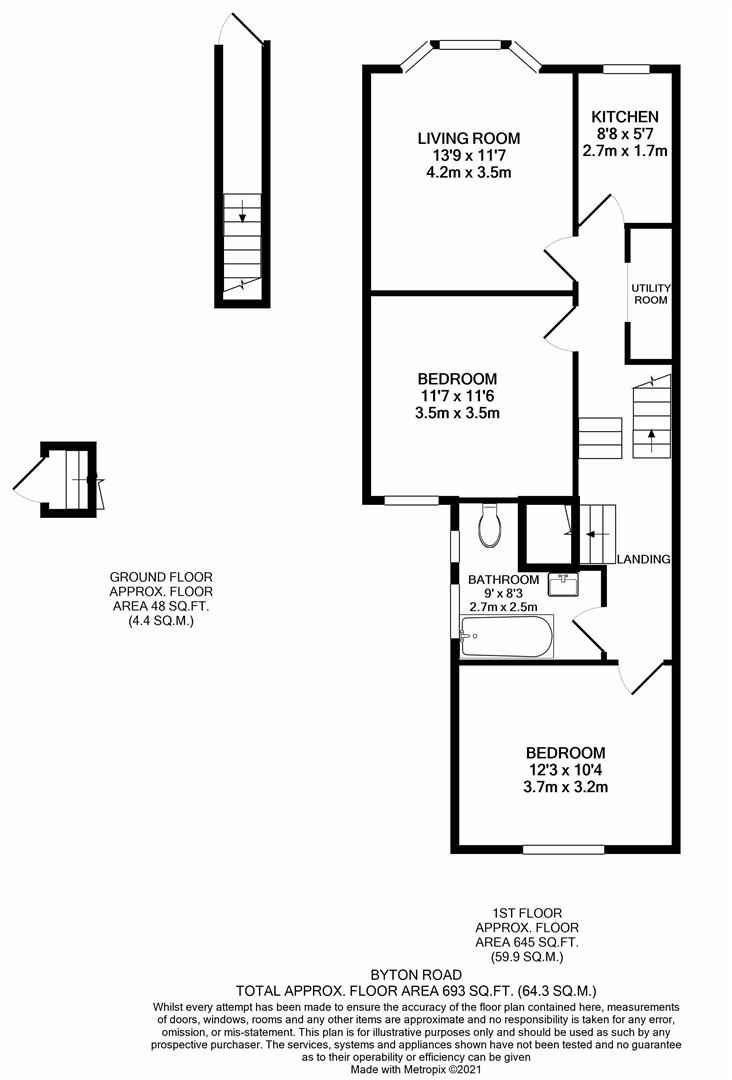 6, Byton Road, London floorplan