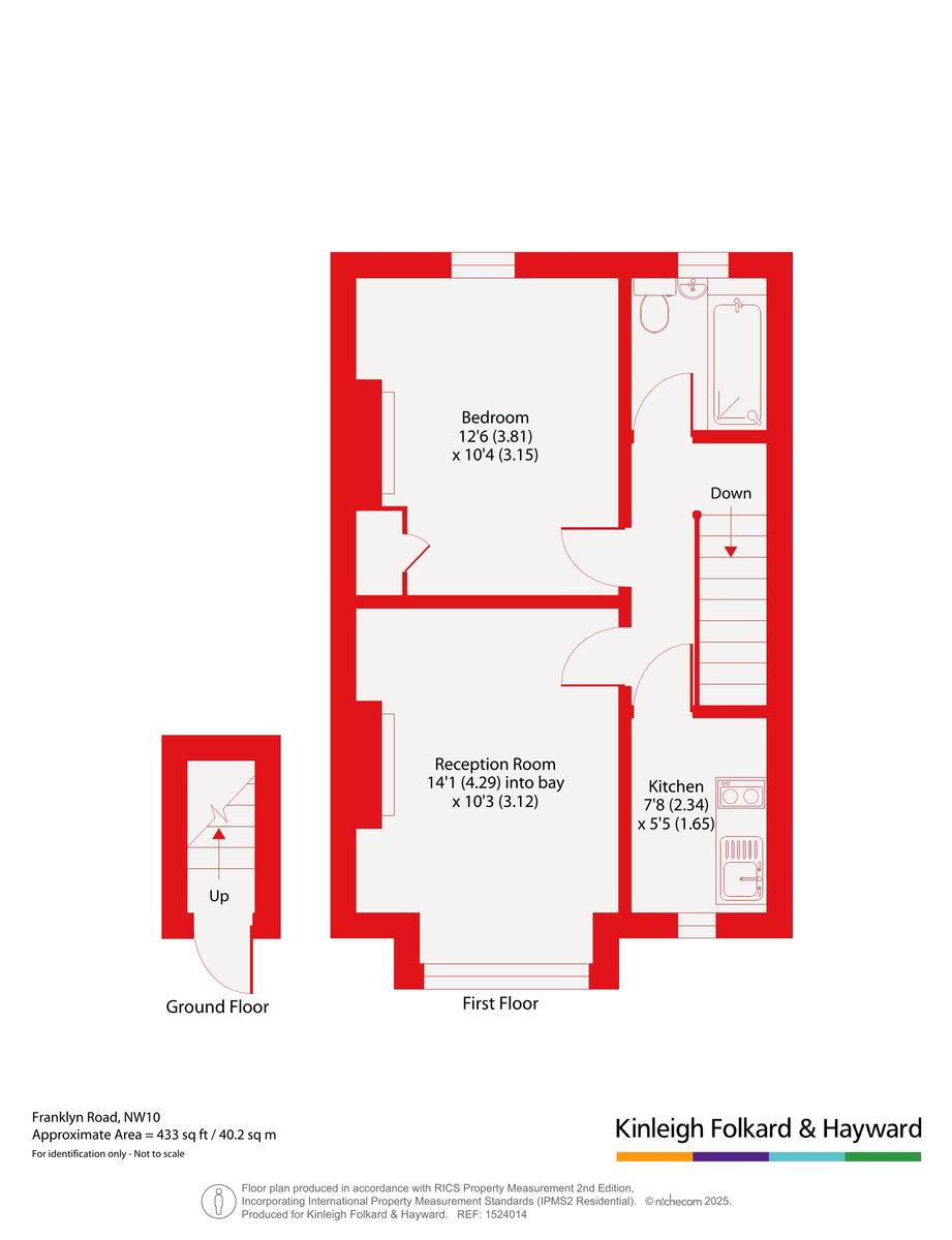 Flat B, 26, Franklyn Road, London floorplan