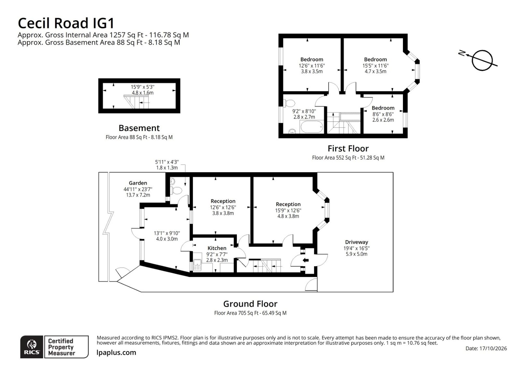 27 Cecil Road, Ilford floorplan