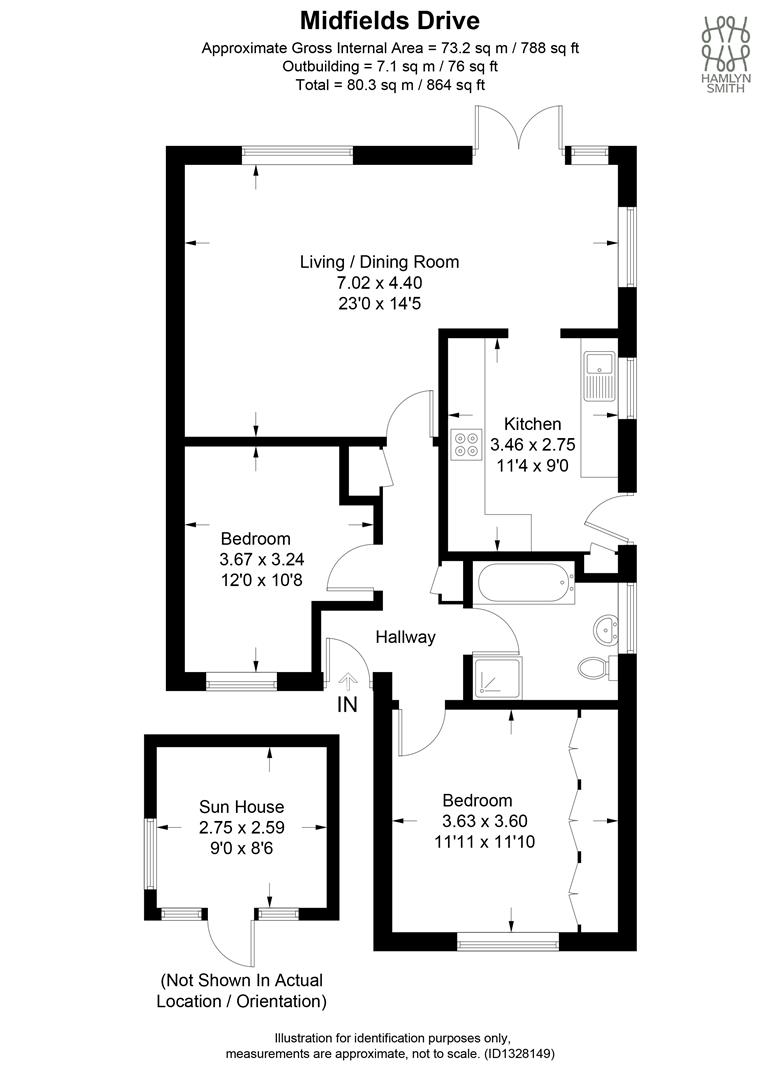 23, Midfields Drive, Burgess Hill floorplan