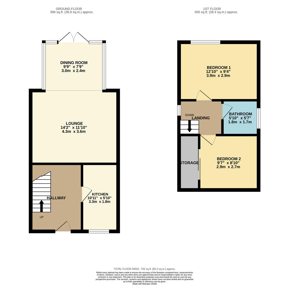 14, Romsey Close, Hockley floorplan