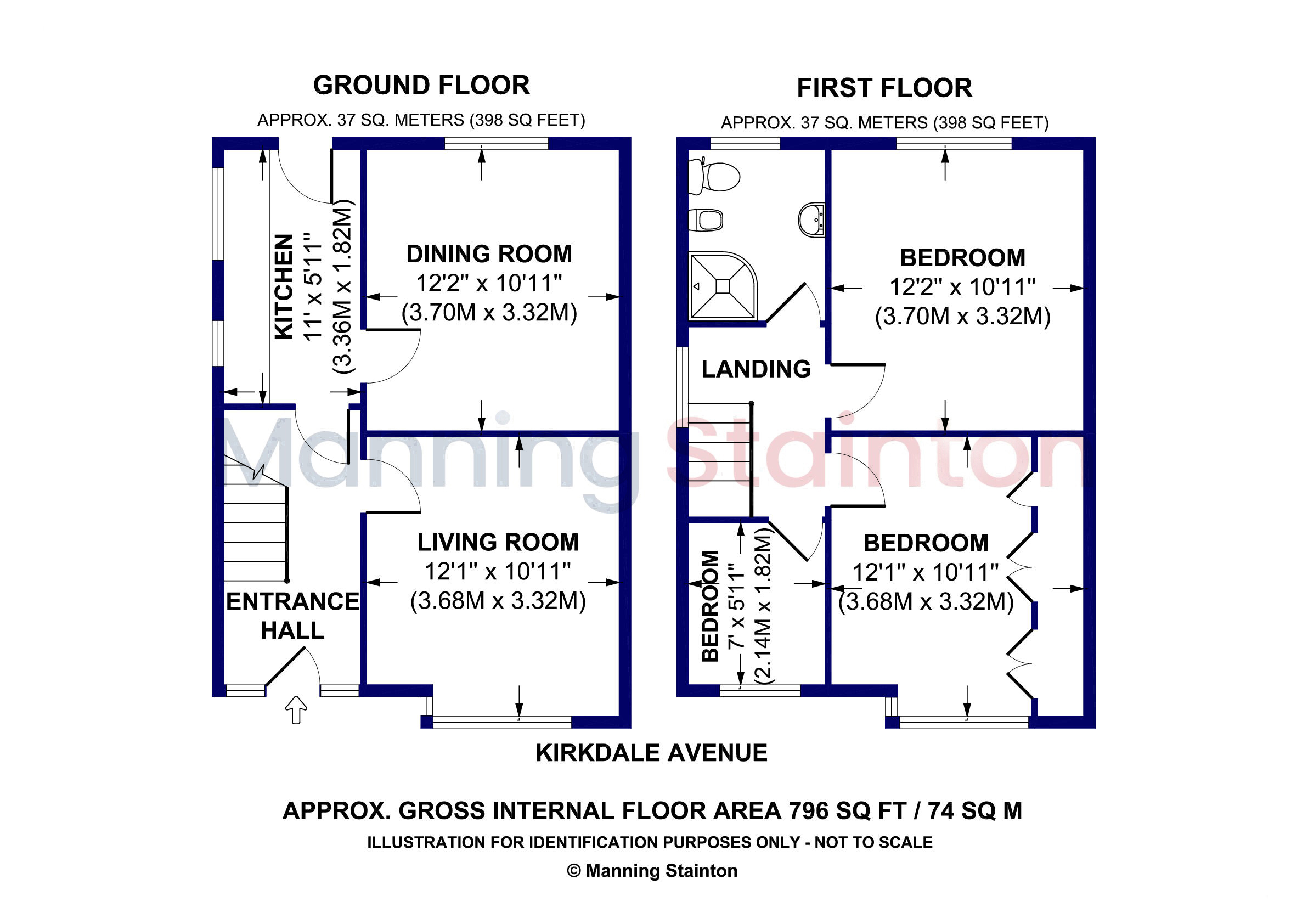 6, Kirkdale Avenue, West Yorkshire floorplan