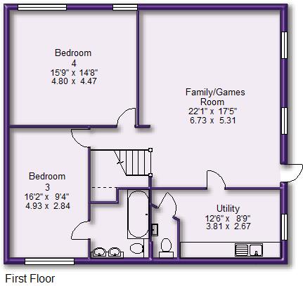 1b, Brookfield Avenue, Altrincham floorplan