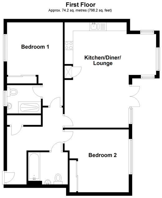 2 Bedrooms Flat for sale in Illett Way, Faygate, Horsham, West Sussex RH12