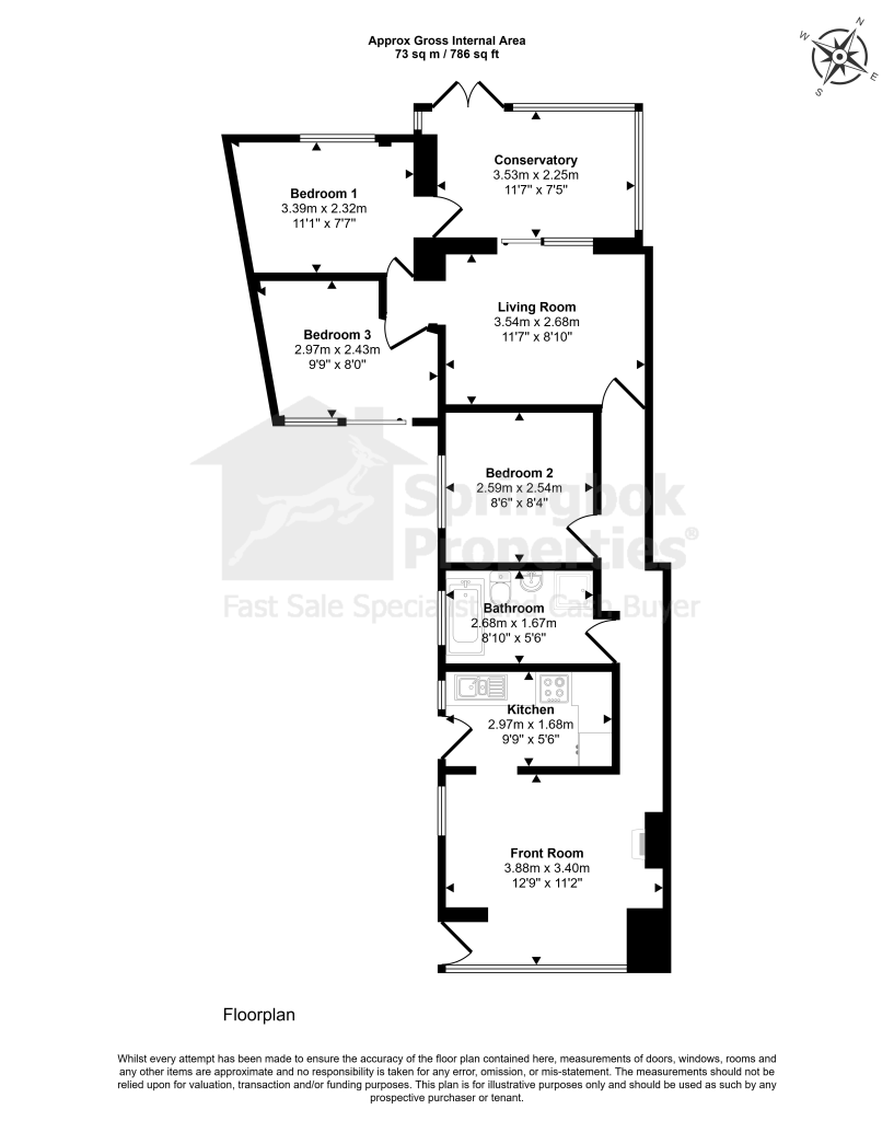 96, Sea Front Estate, Hayling Island floorplan
