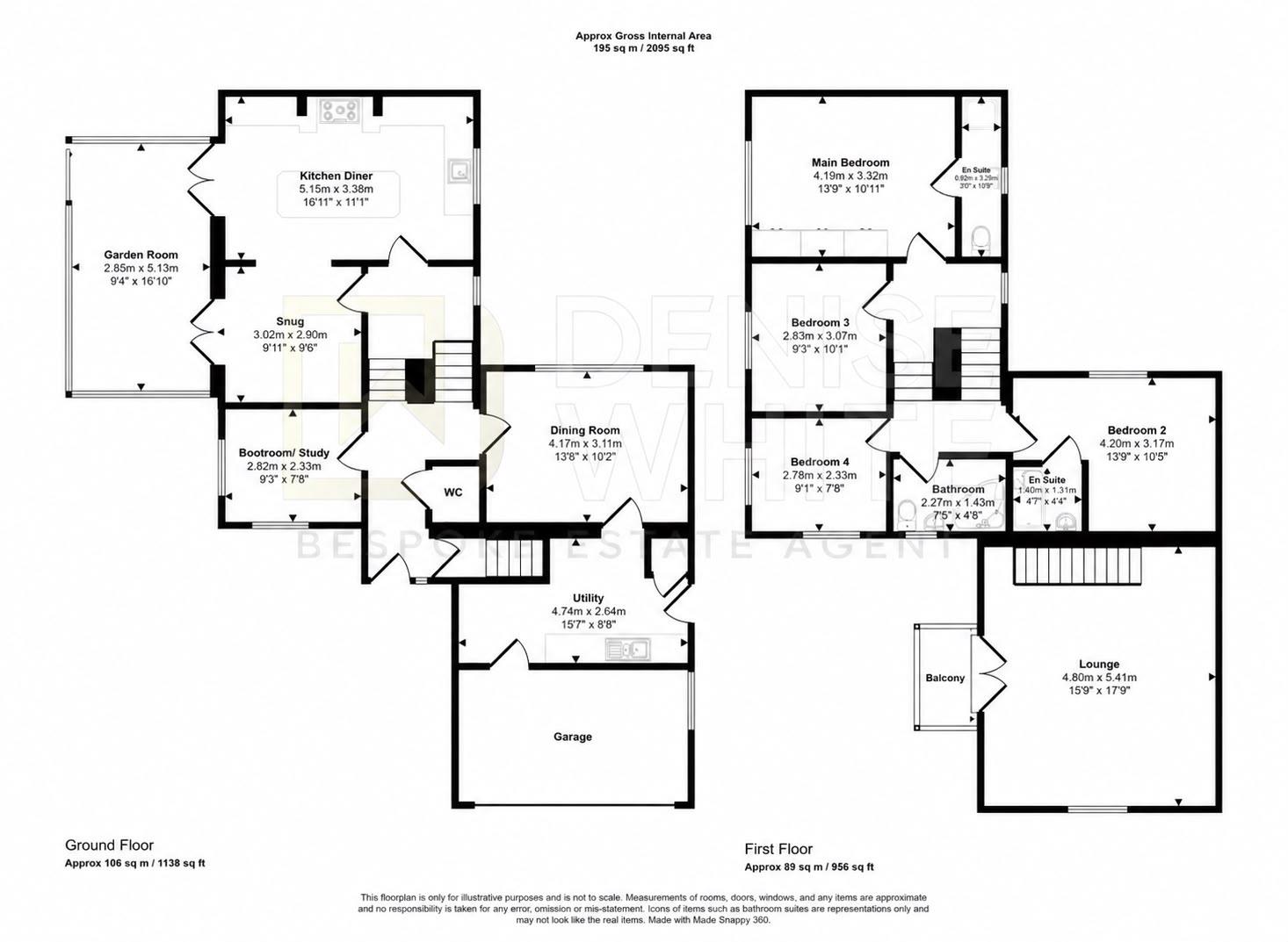 Peak View, Leek floorplan