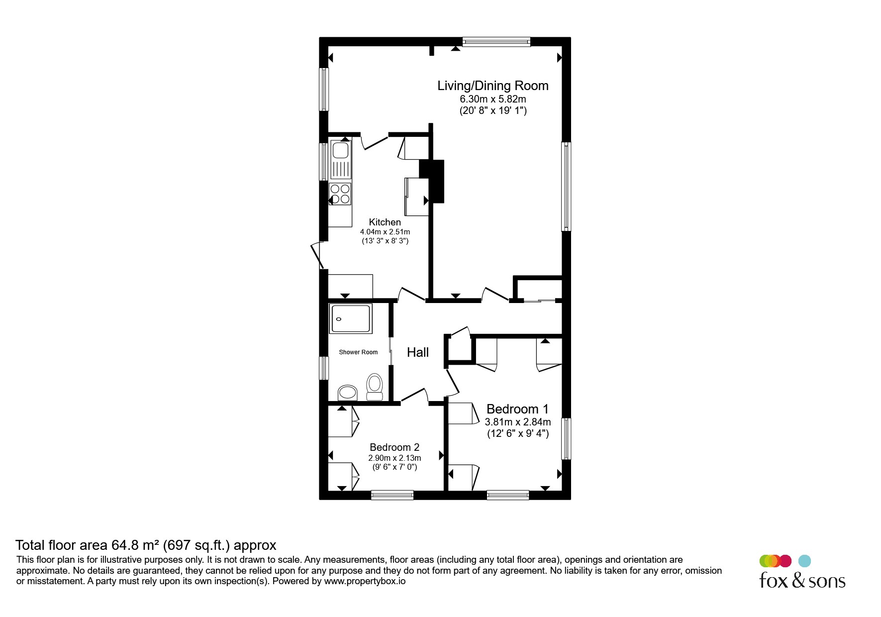 41, Lion House Park, Mill Road, Hailsham floorplan