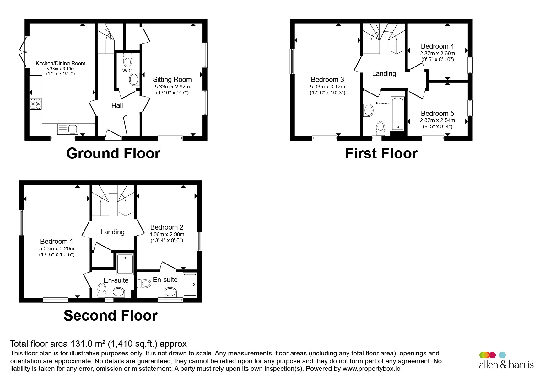 91, Freestone Way, CORSHAM floorplan