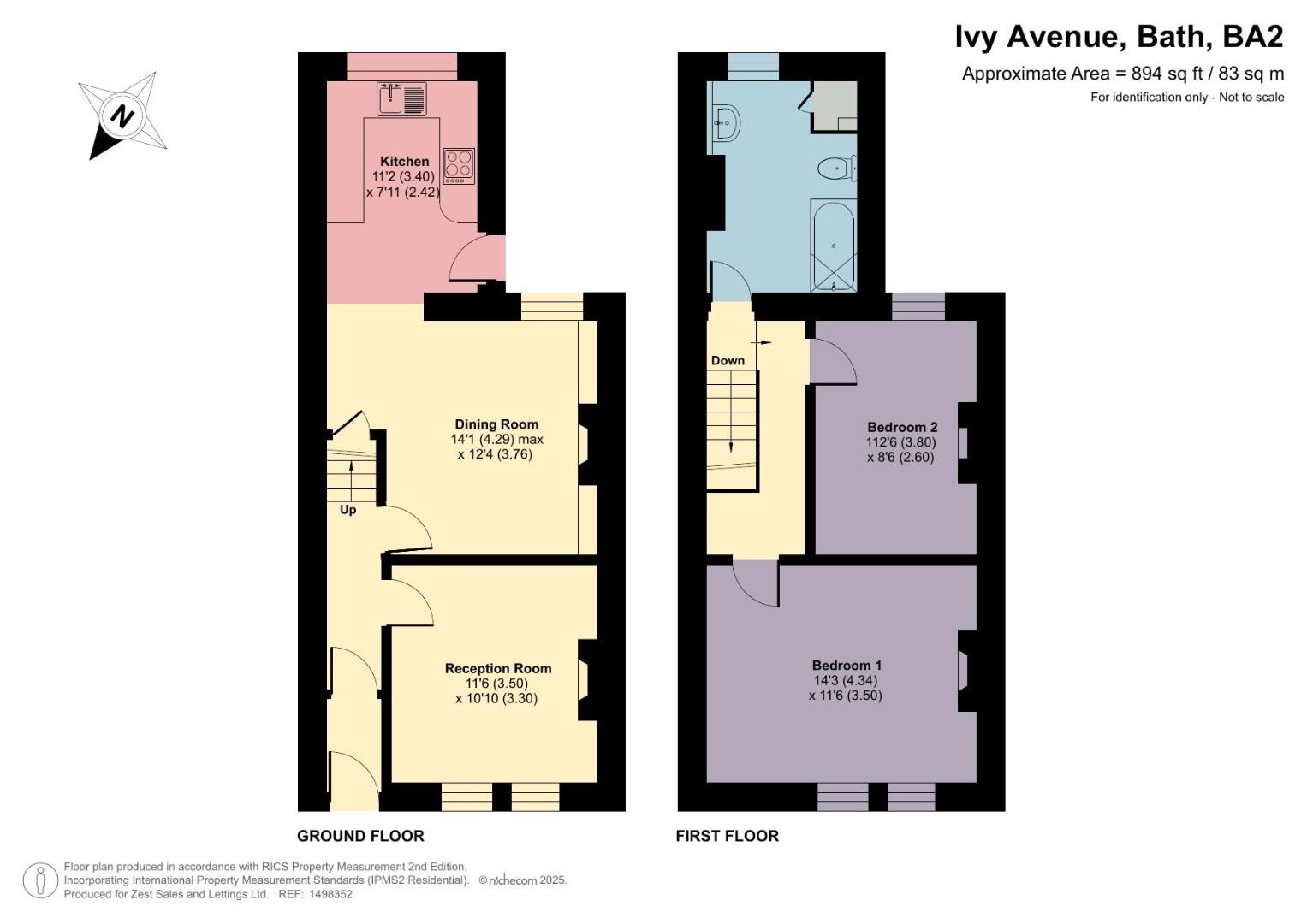 41, Ivy Avenue, Bath floorplan