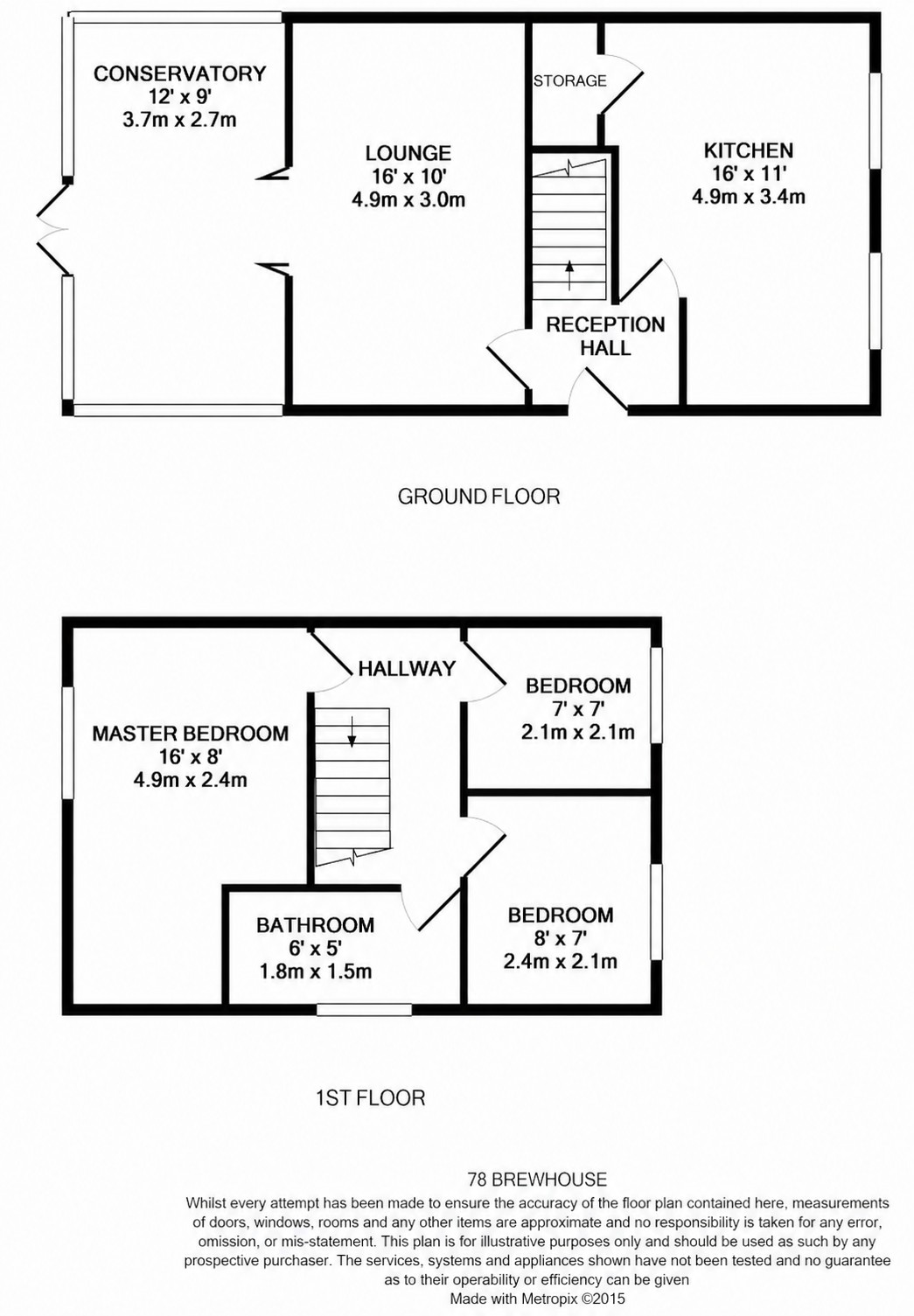 78, Brewhouse Lane, Ely floorplan