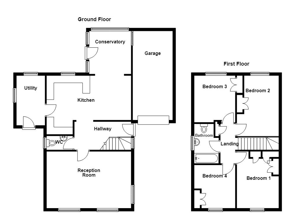 8, Scafell Close, Burnley floorplan