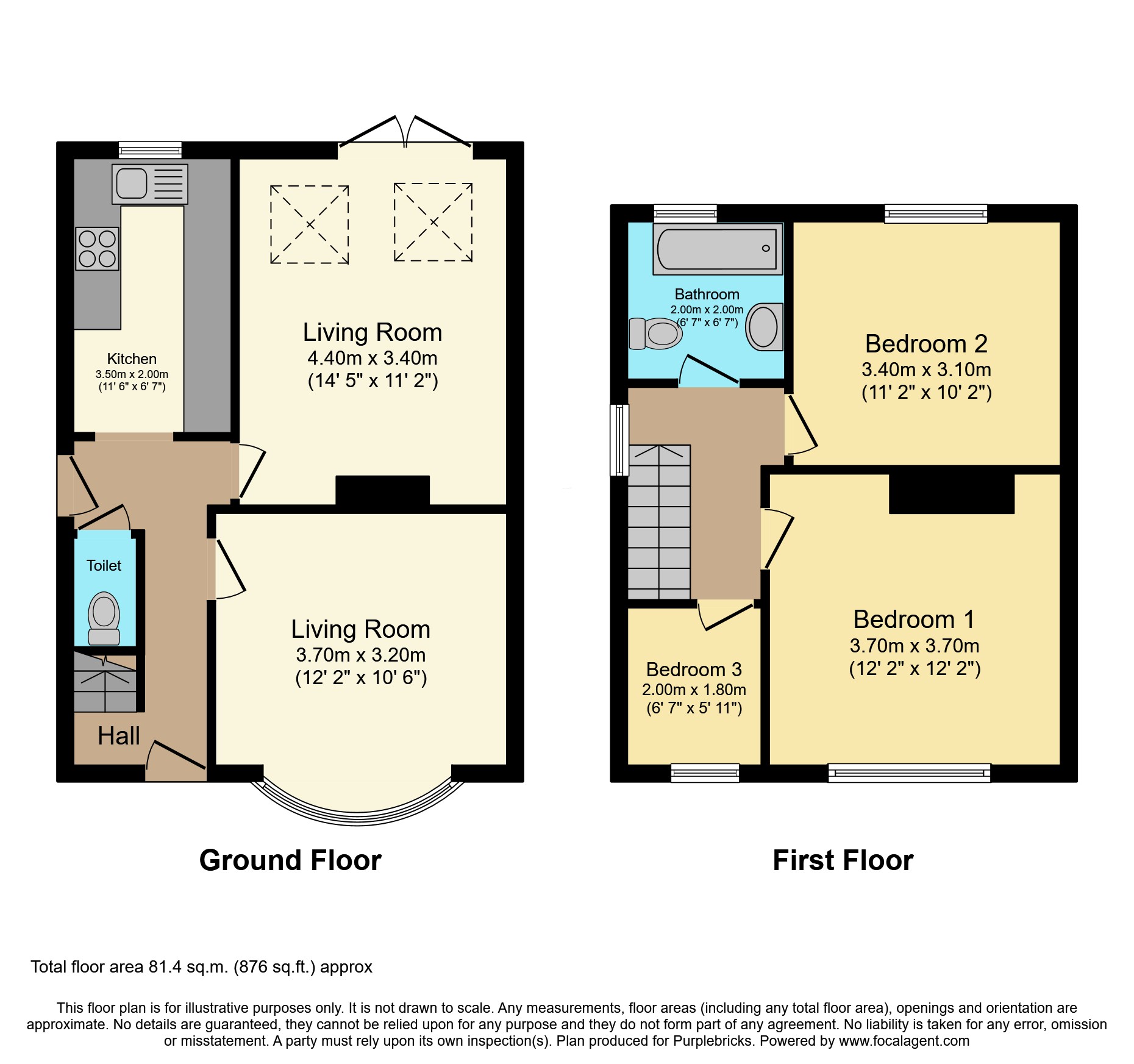 53, Arnold Lane, Nottingham floorplan