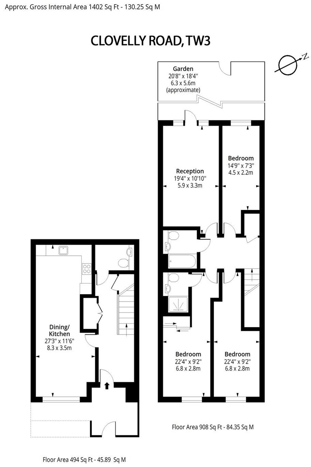 48, Clovelly Road, Hounslow floorplan