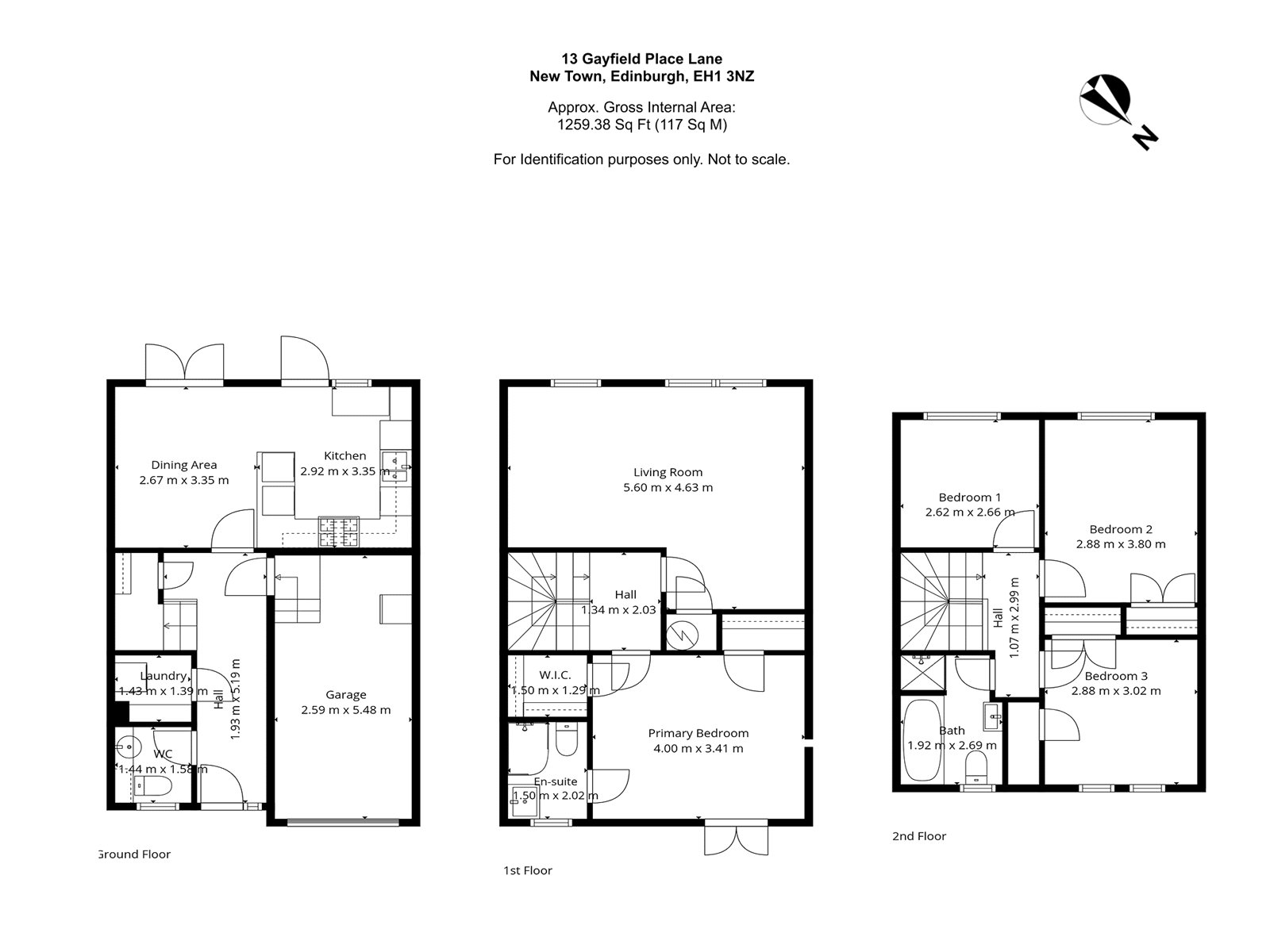 13, Gayfield Place Lane, Edinburgh floorplan