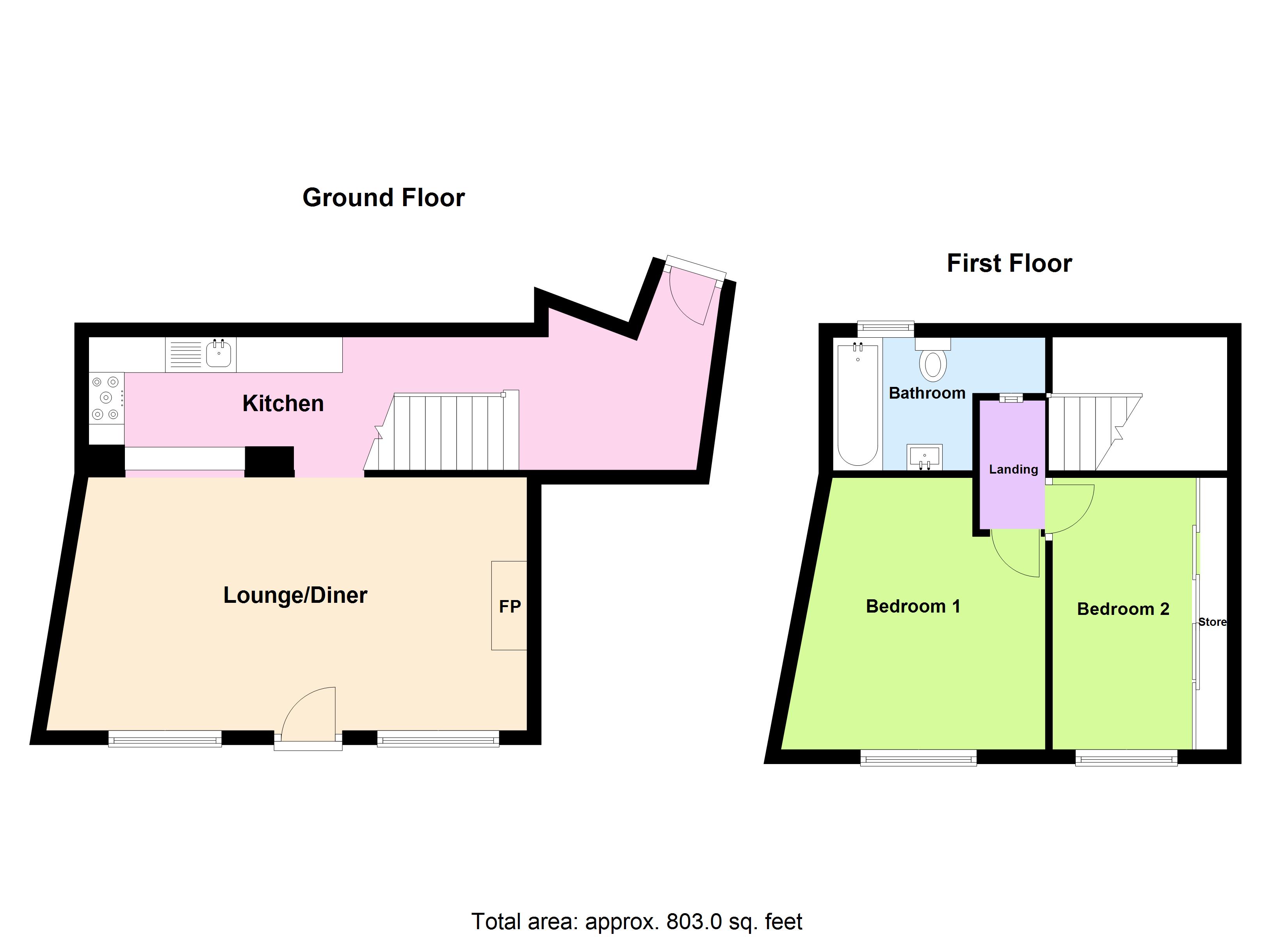 2, Picton Place, Pembrokeshire floorplan