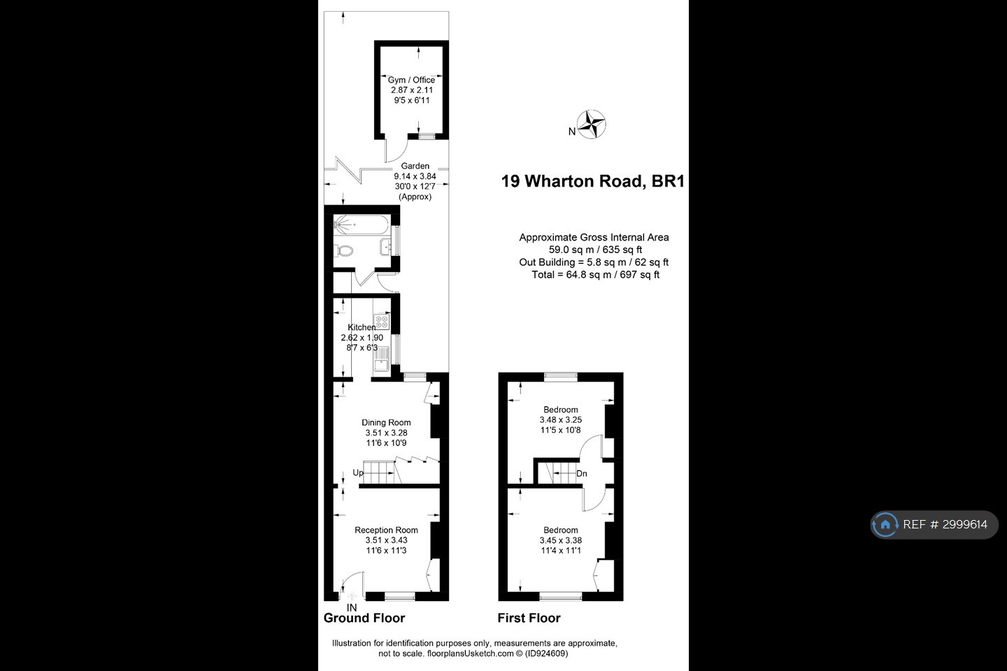 Wharton Road, Bromley floorplan