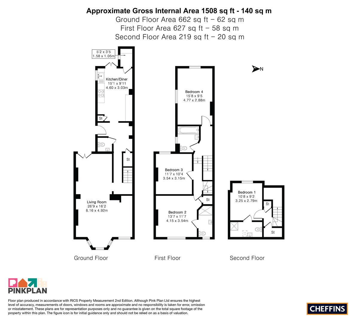 29, Elizabeth Way, Cambridge floorplan