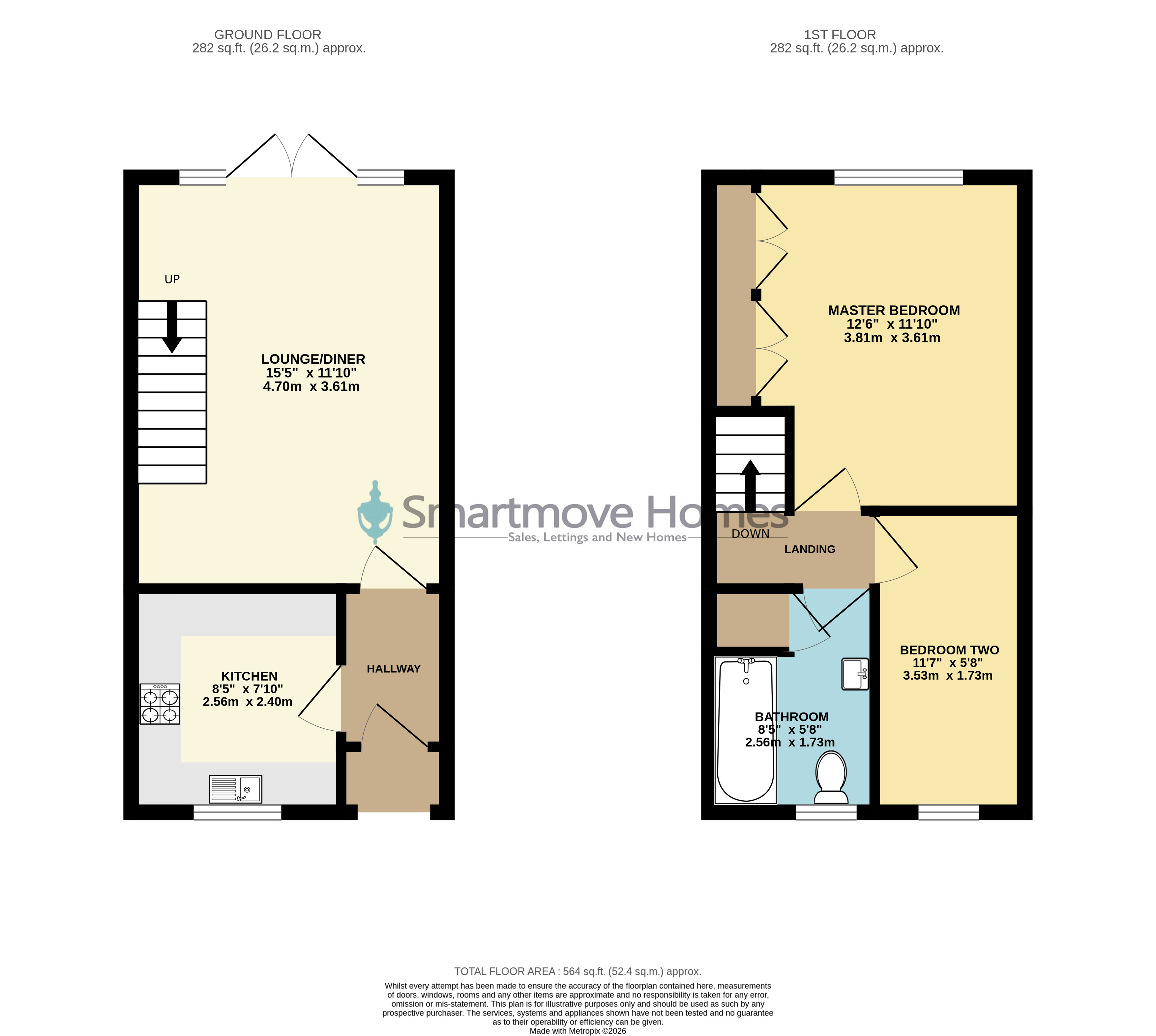 55, Ashton Close, Alfreton floorplan