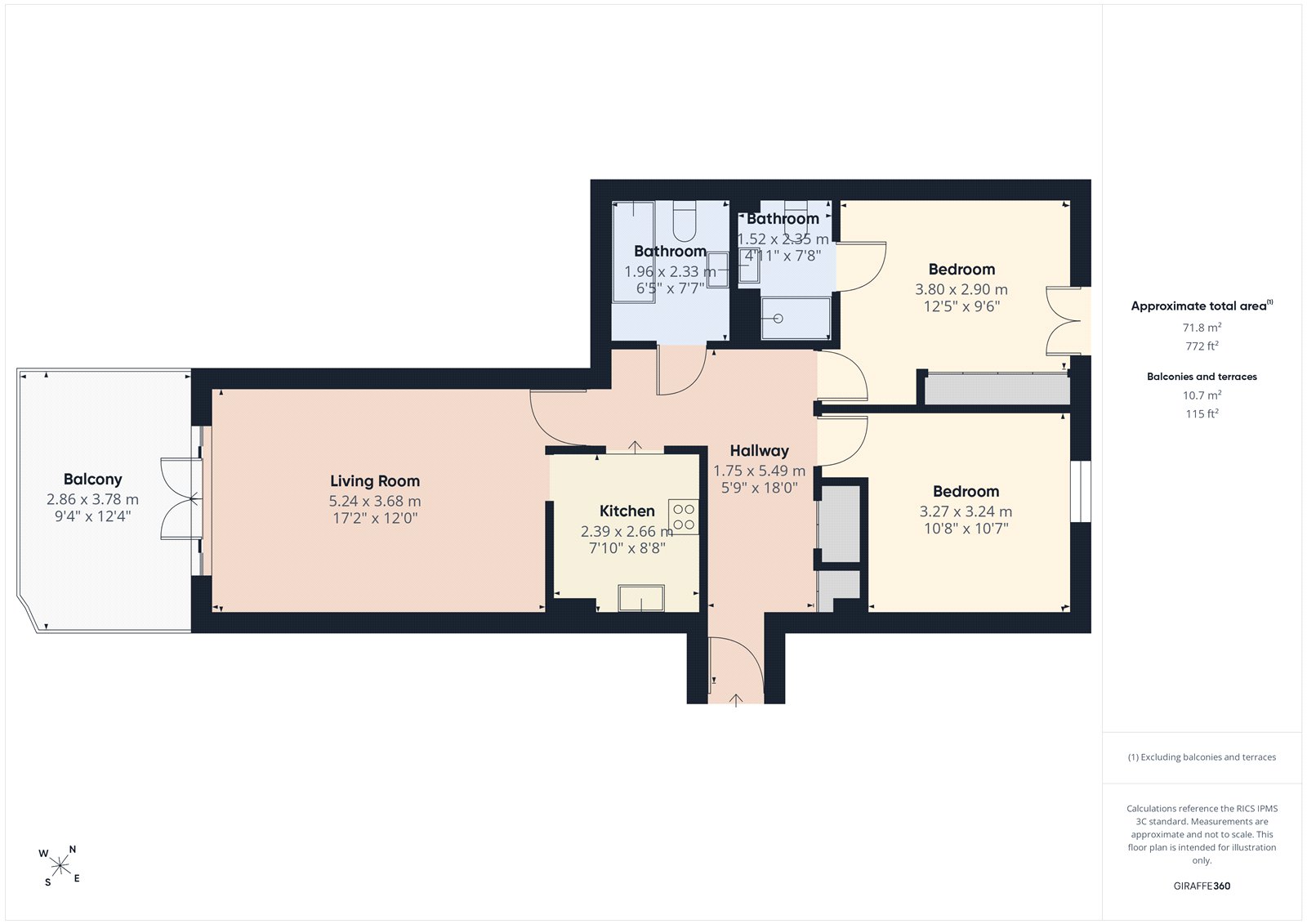 Flat 21, 42, Birnbeck Road, North Somerset floorplan