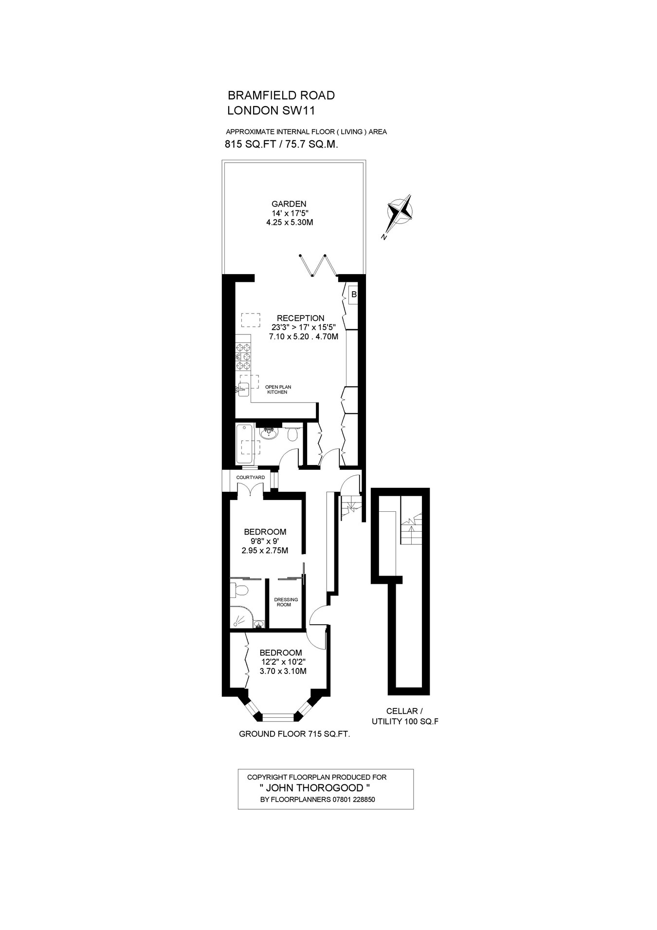 2 Bedrooms Flat for sale in Bramfield Road, London SW11
