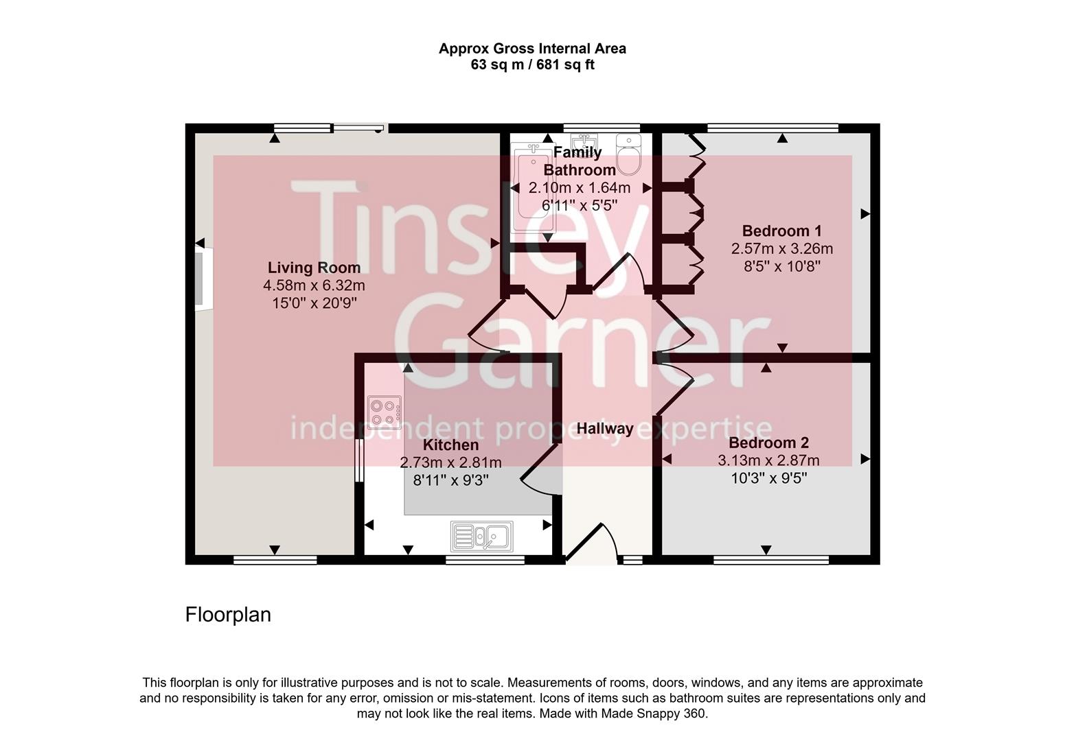 Airdale Spinney, Stone floorplan
