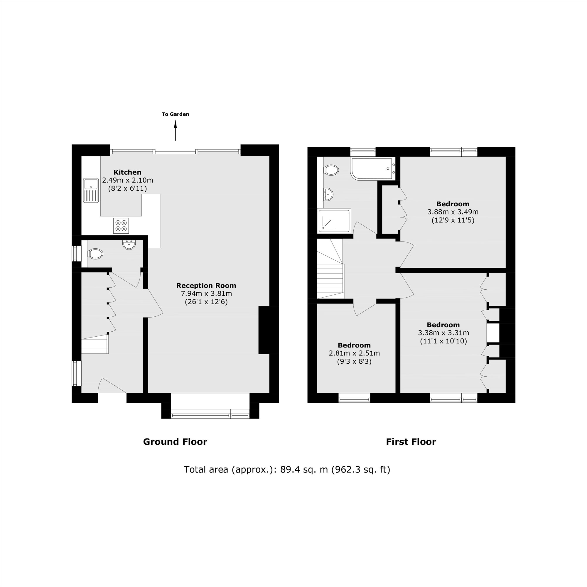 23, Leigham Vale, London floorplan