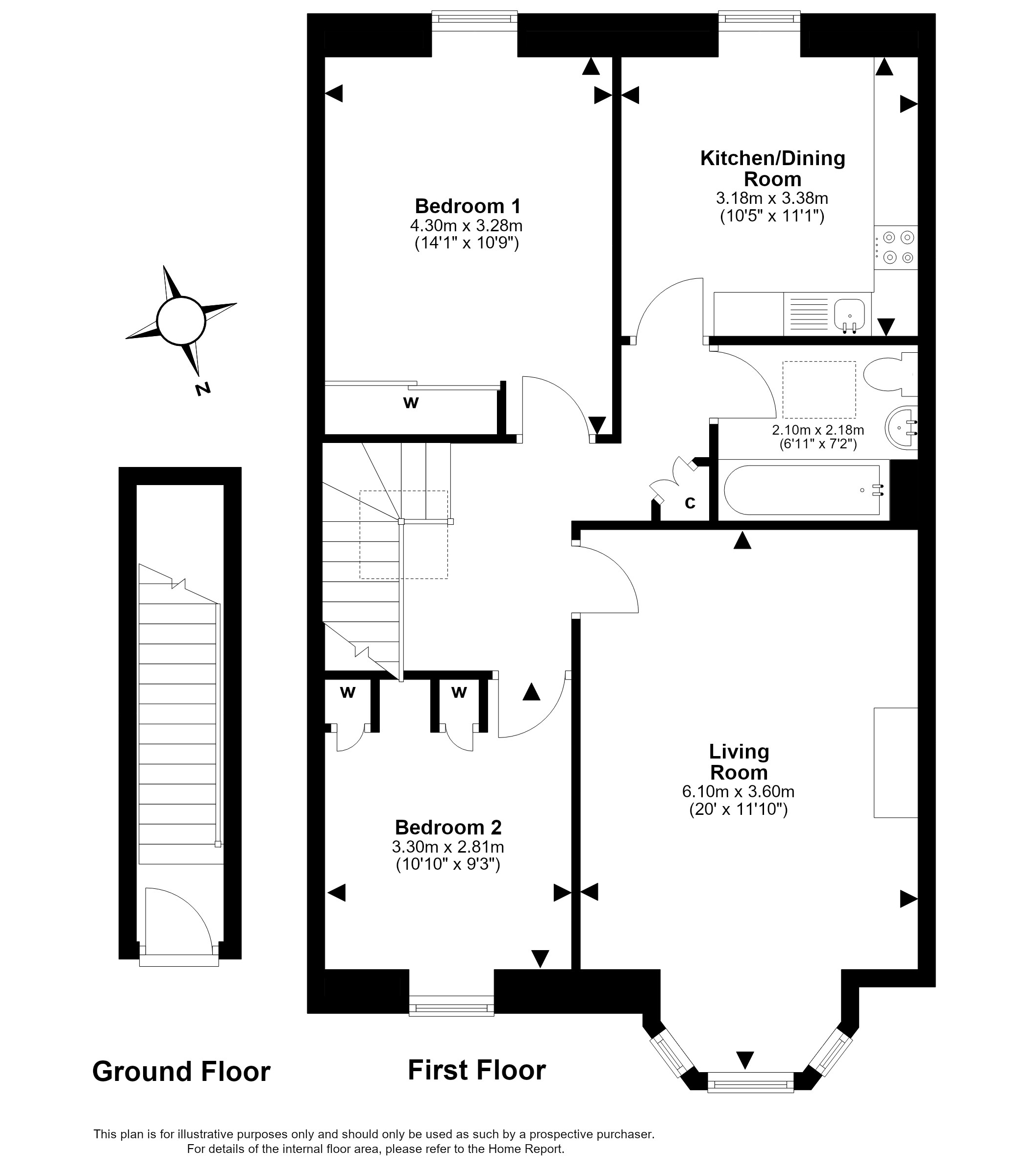 16/2 Jessfield Terrace, EDINBURGH, EH6 4JP floorplan